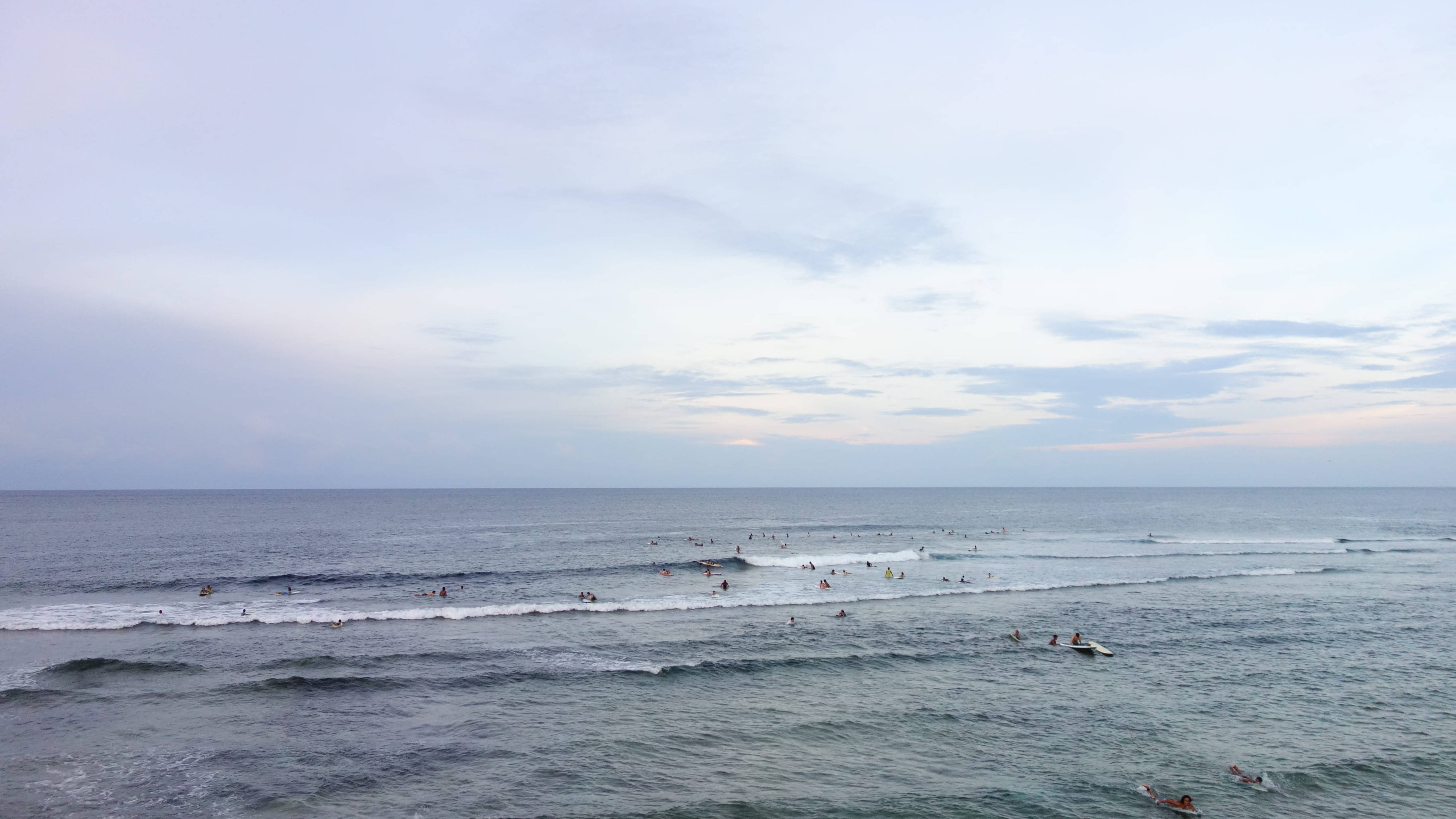 Siargao Island, surfers, ocean waves, 5K Desktop Wallpaper