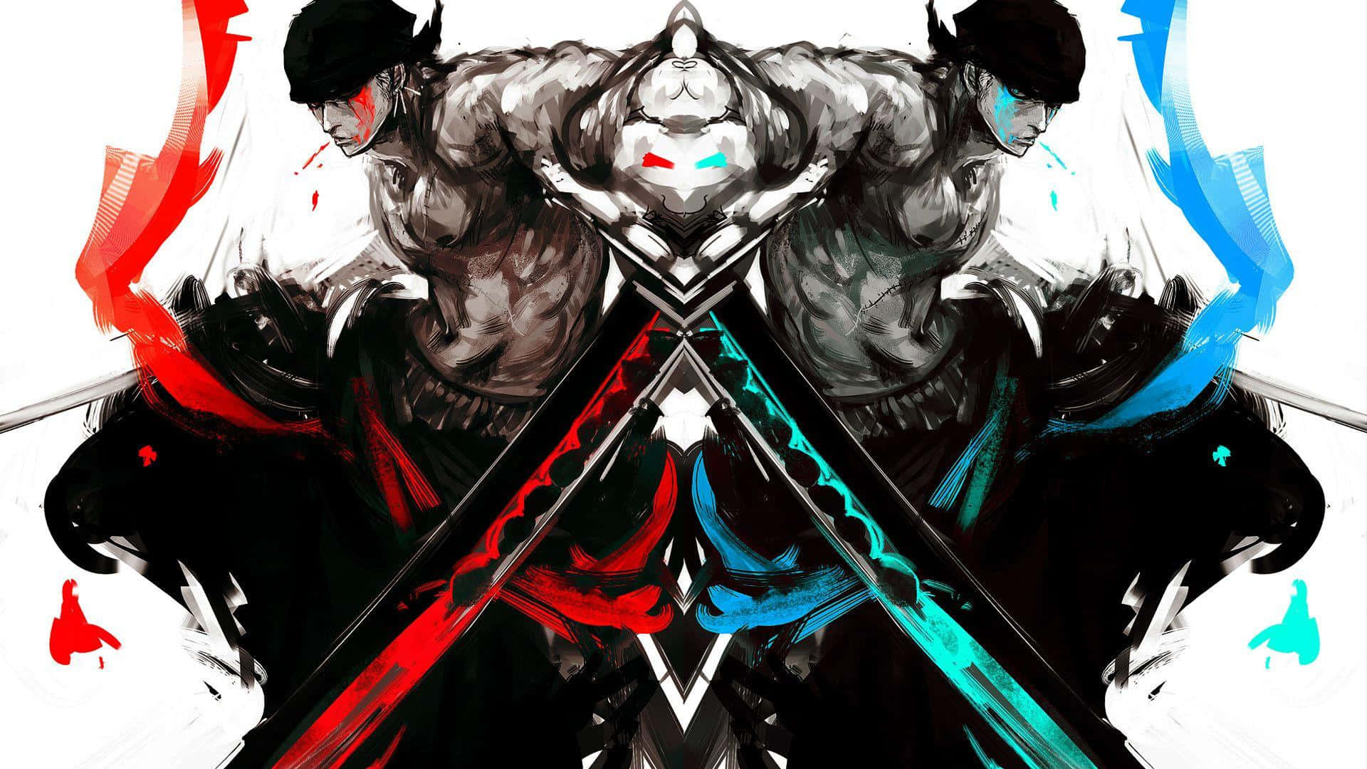 Sick Anime, anime warriors, crossed swords, Full HD Desktop Wallpaper