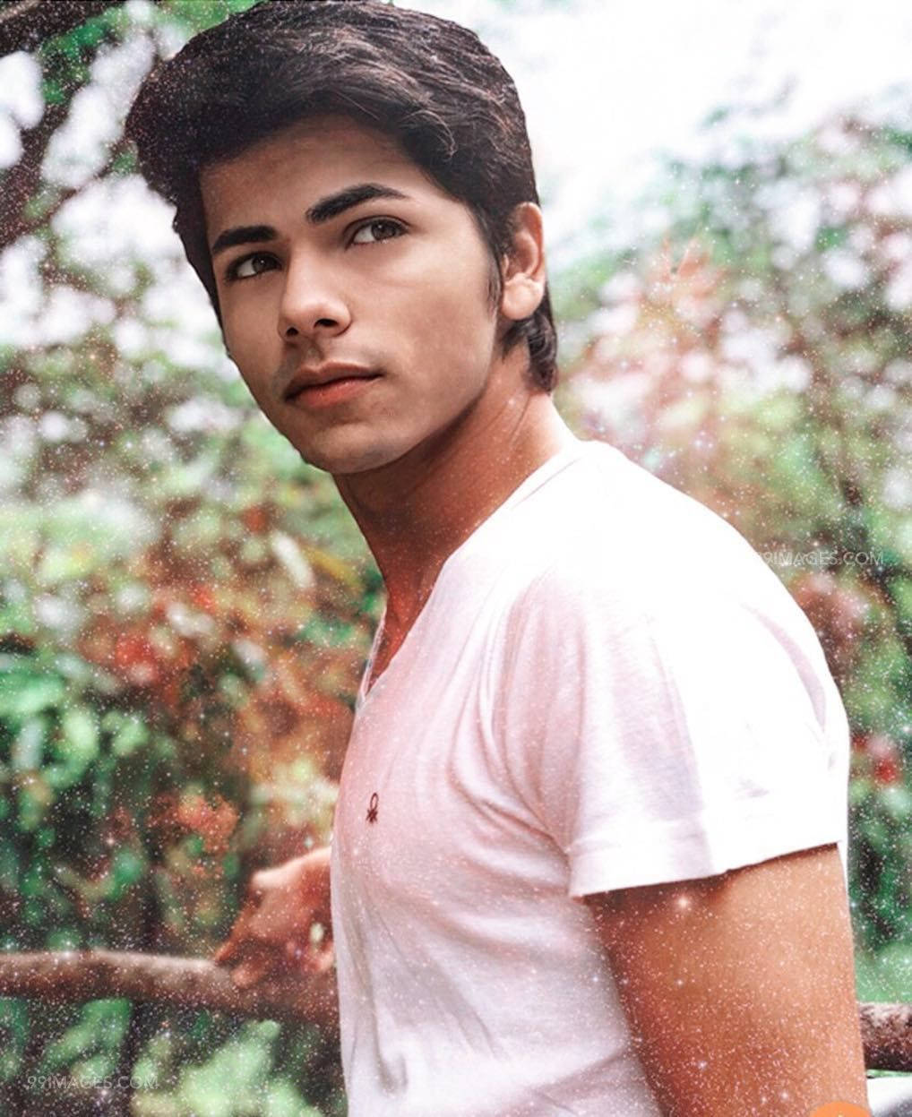 Siddharth Nigam, white shirt, raindrops, SD Phone Wallpaper