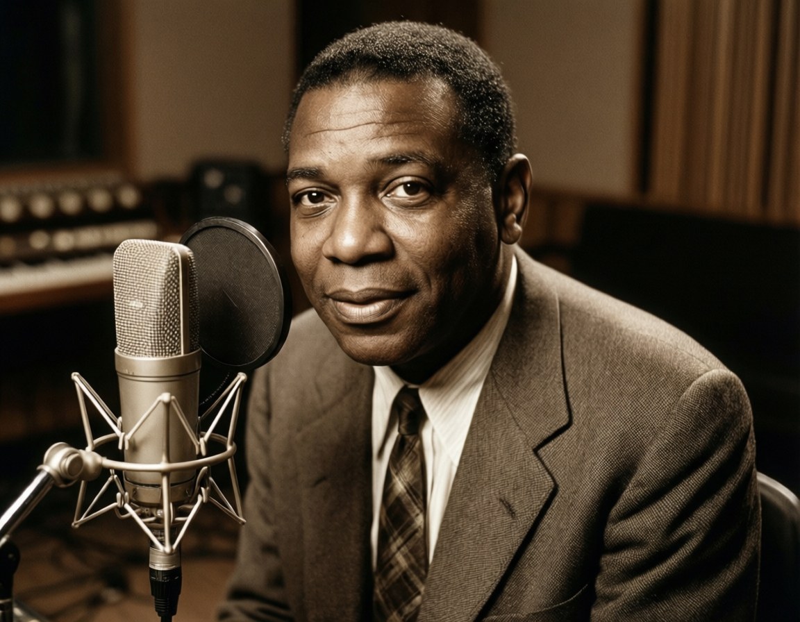 Sidney Bechet, recording studio, vintage microphone, SD Desktop Wallpaper