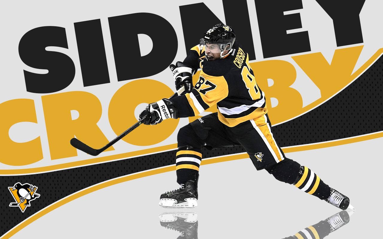 Sidney Crosby, black and gold uniform, hockey player, HD Desktop Wallpaper