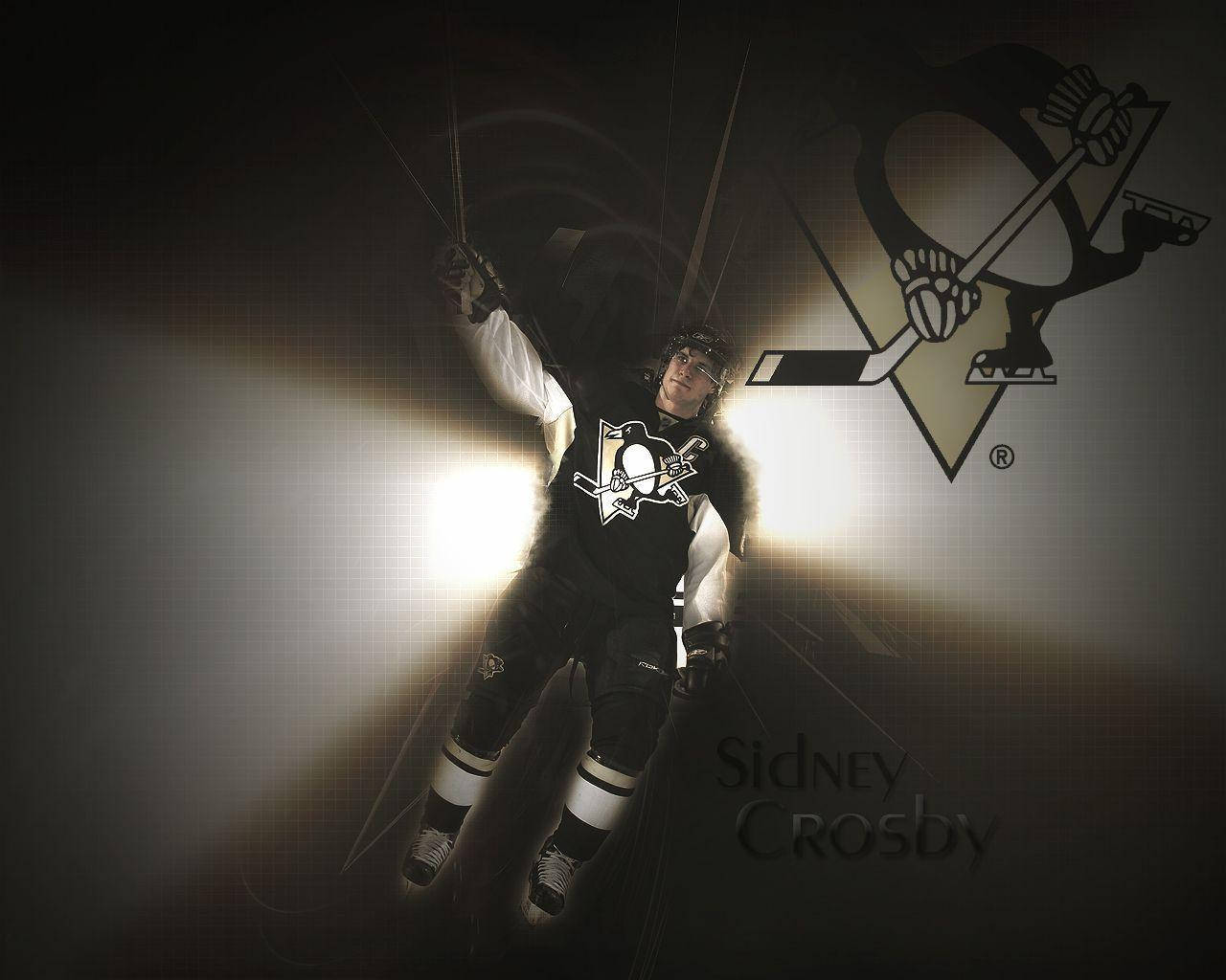 Sidney Crosby, black and gold uniform, dark background, HD Desktop Wallpaper