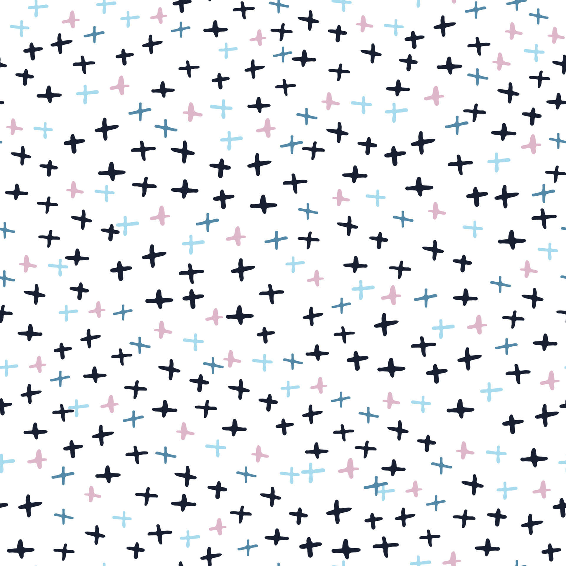 Mini Plus Pattern, black, light blue, Full HD Desktop Wallpaper