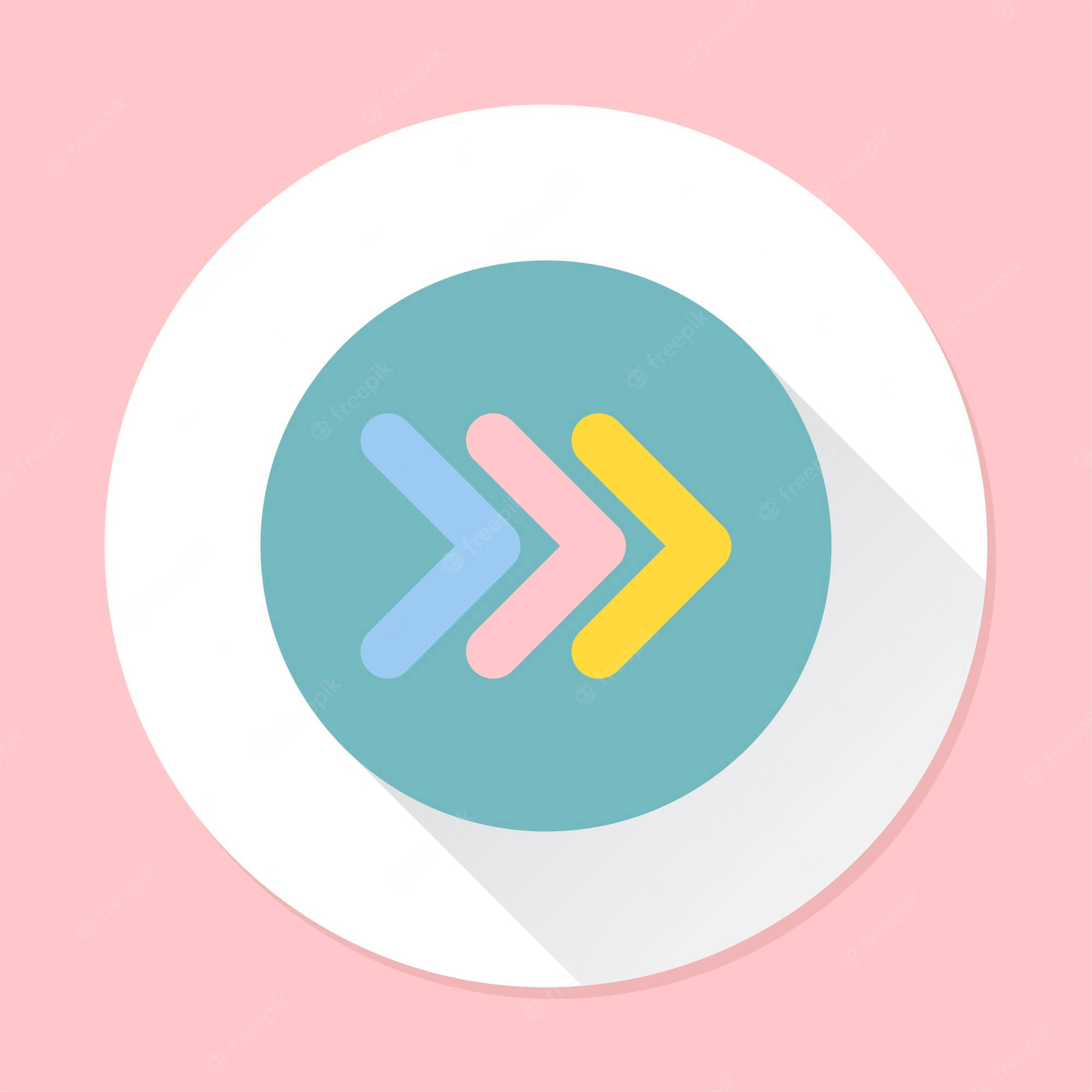 Pastel Next Arrow, blue, pink, Full HD Desktop Wallpaper