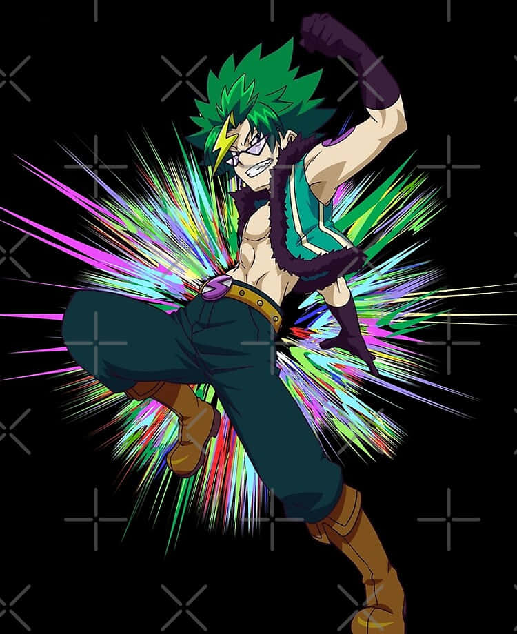 Silas Karlisle, red brick building, green hair, SD Phone Wallpaper