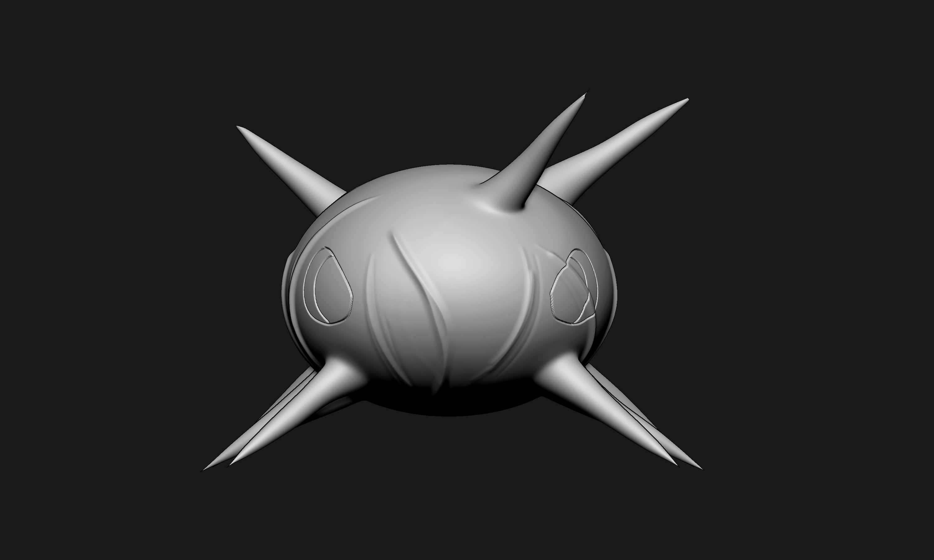 Silcoon, monochrome, 3d-rendered, 2K Desktop Wallpaper