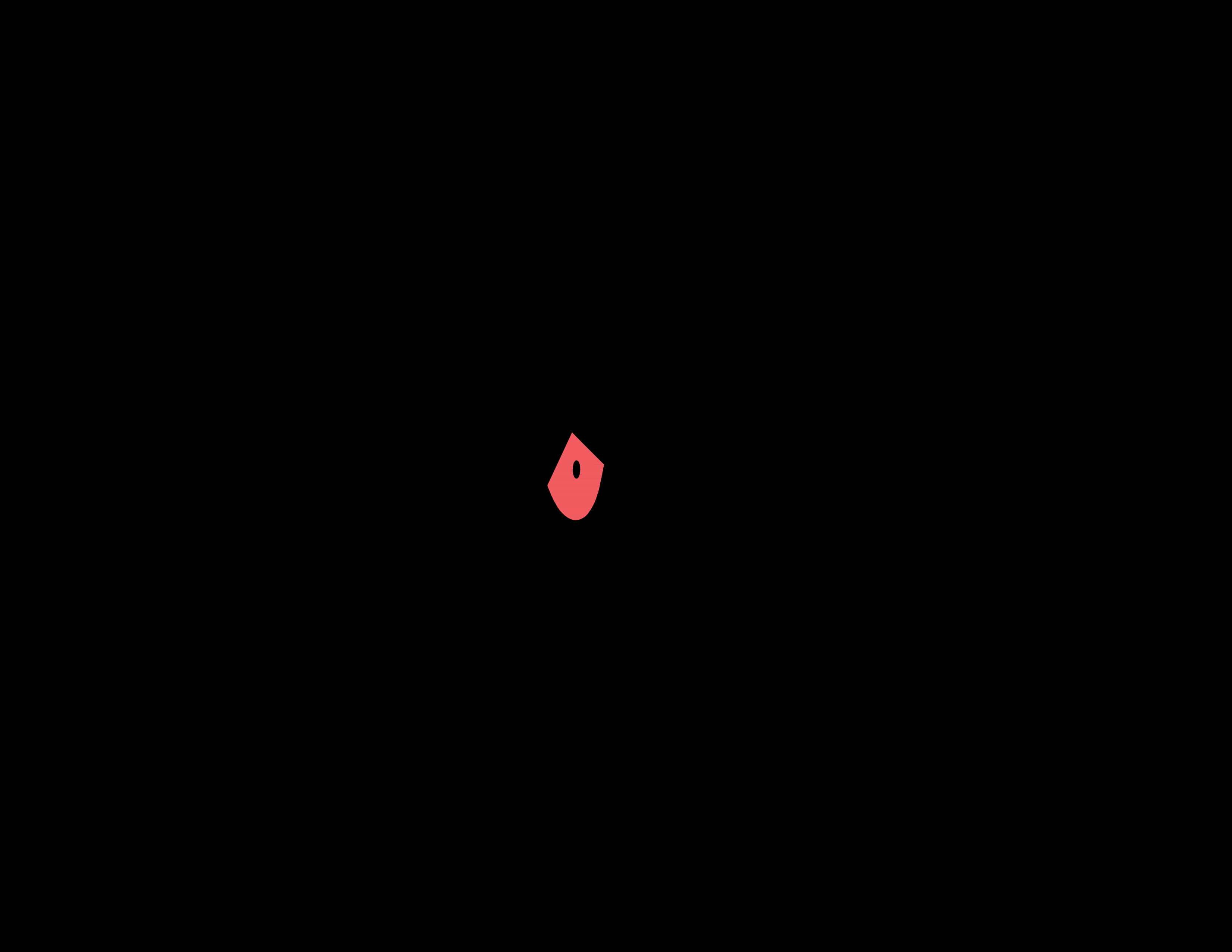 Silcoon, minimalist, red teardrop shape, 2K Desktop Wallpaper
