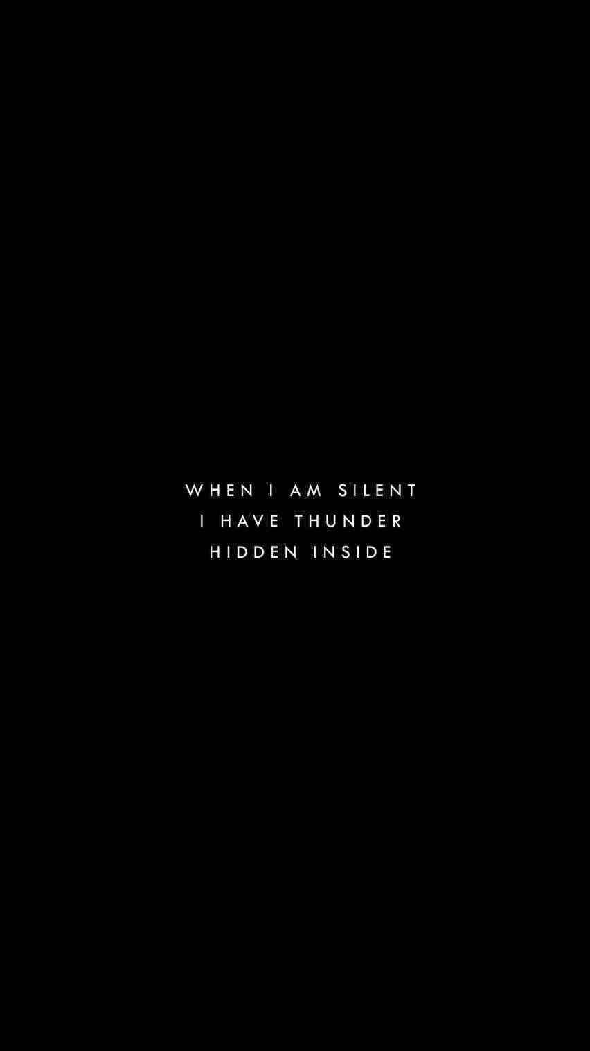 Silence, thunder, minimalist, HD Phone Wallpaper
