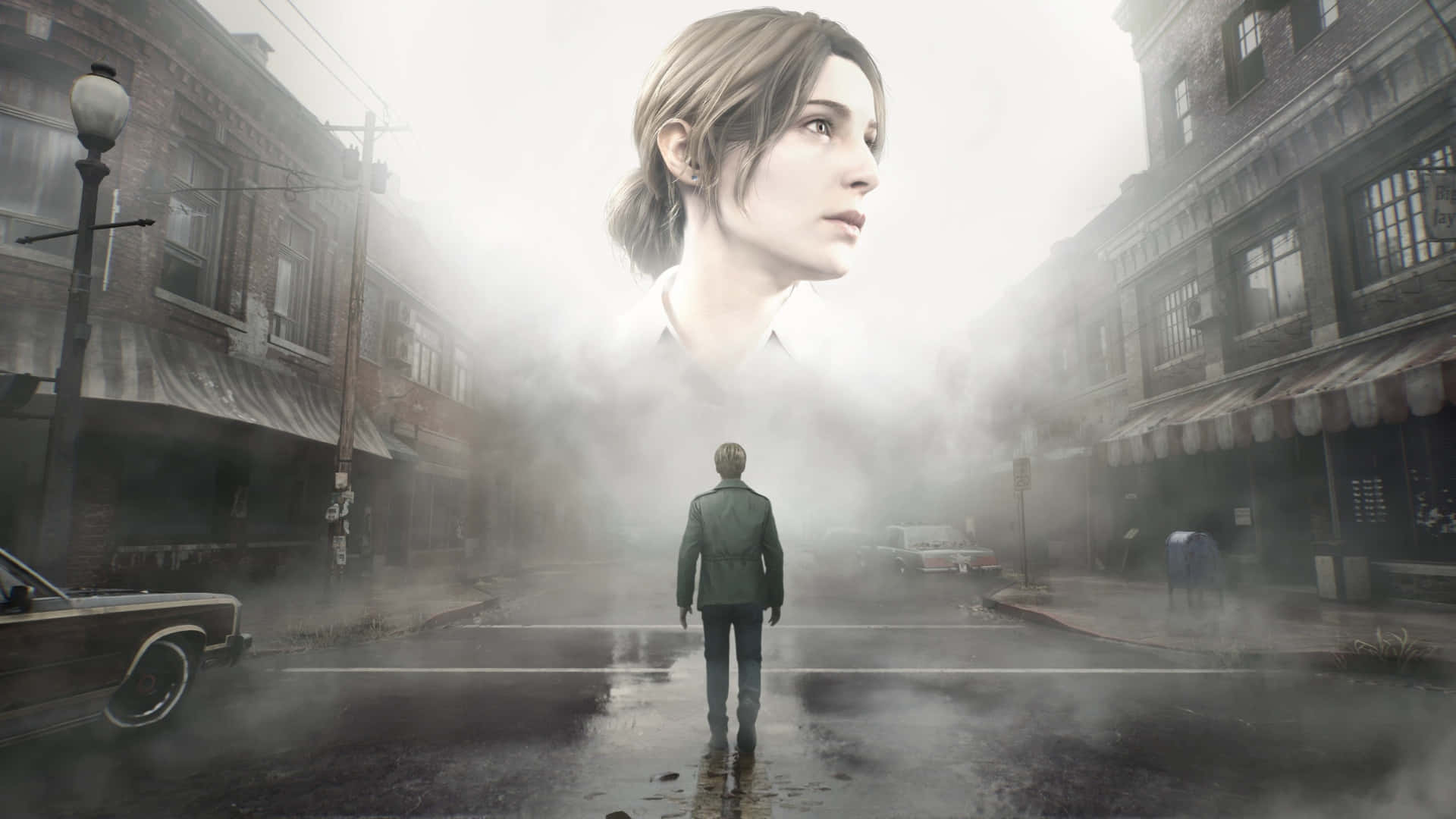 Silent Hill 2, emotional journey, rain soaked street, Full HD Desktop Wallpaper
