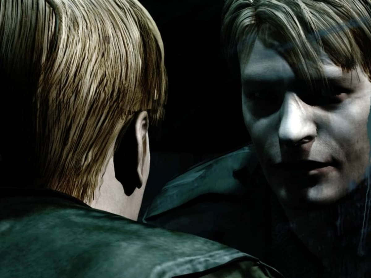 Silent Hill Characters, dimly lit scene, dramatic shadows, SD Desktop Wallpaper