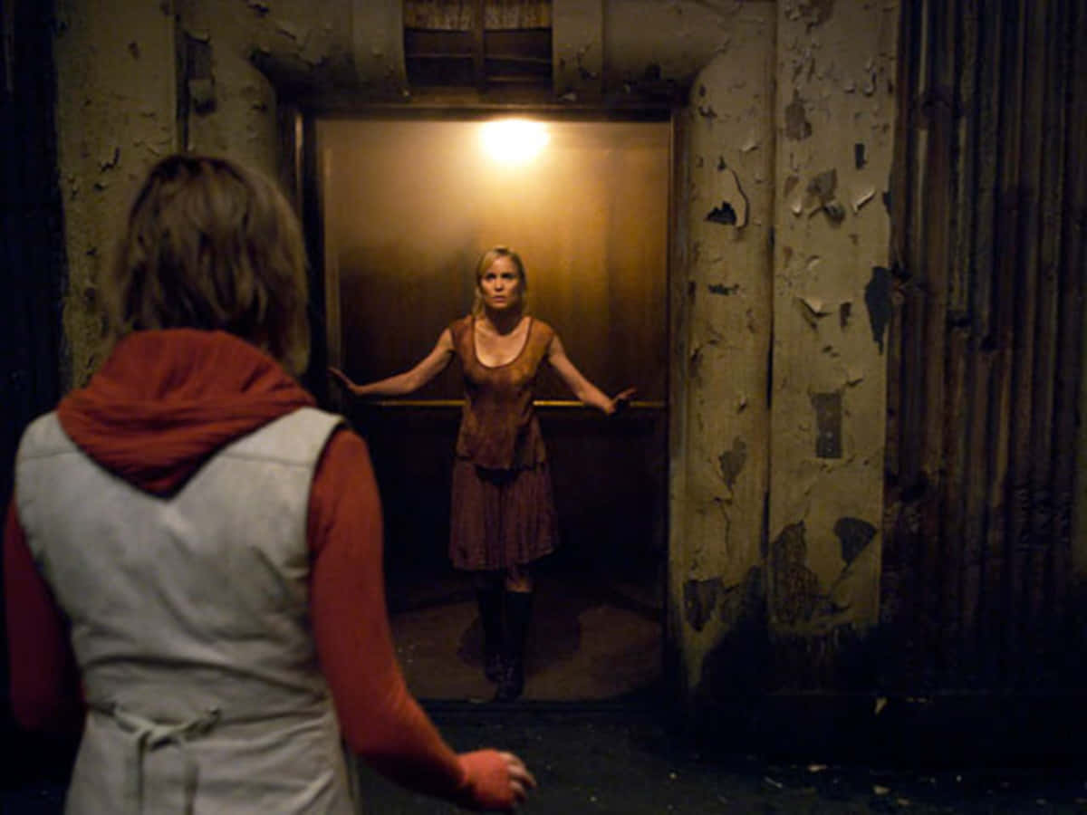 Silent Hill, woman in a dirty dress, red hoodie, SD Desktop Wallpaper