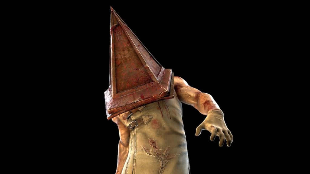 Silent Hill Characters, grotesque humanoid figure, rusted triangular metal head, SD Desktop Wallpaper