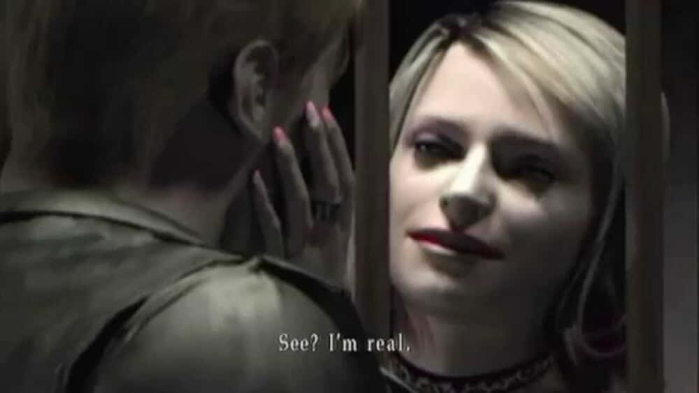 Silent Hill Characters, woman with blonde hair, red lipstick, SD Desktop Wallpaper