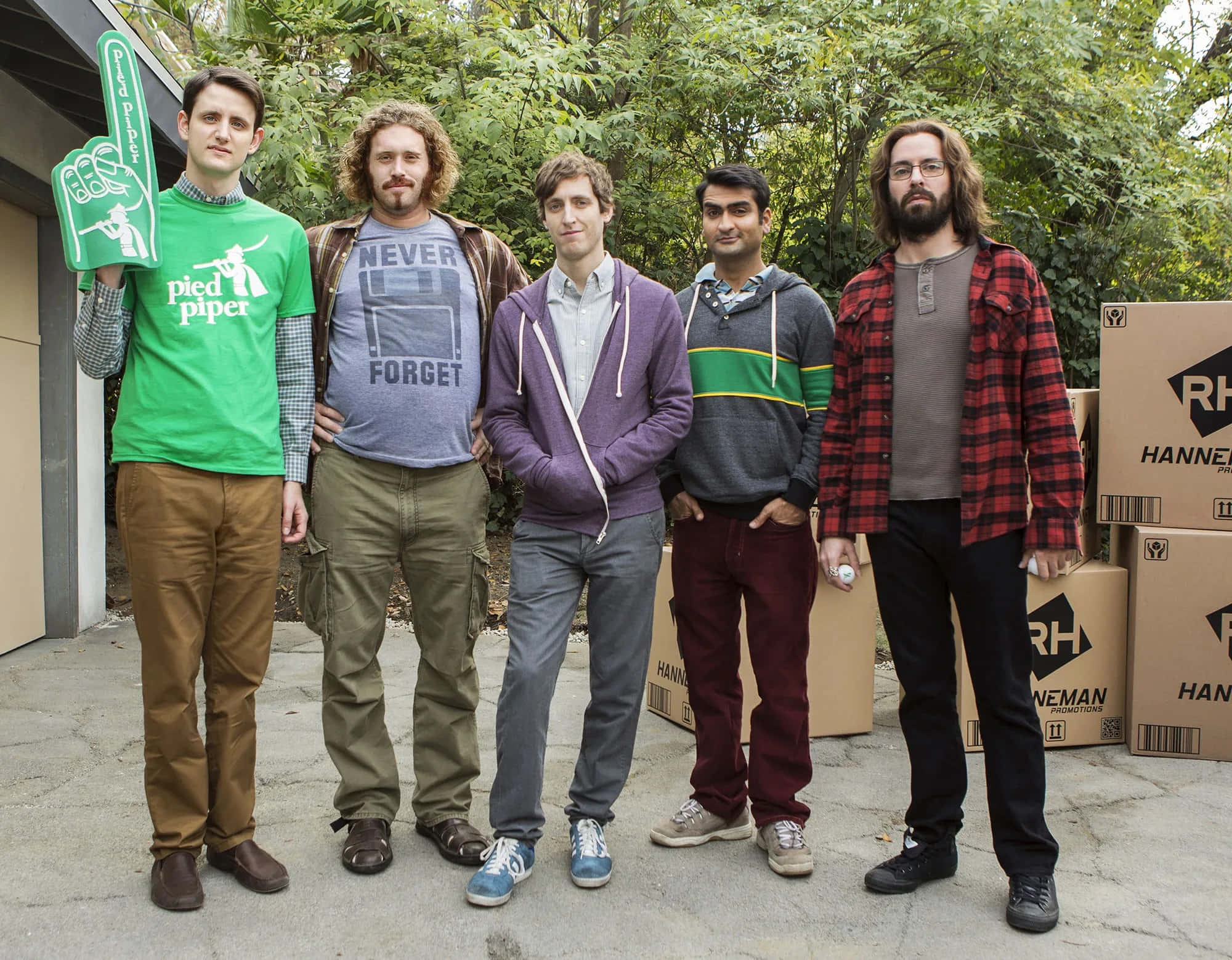 Silicon Valley, dusk, five men, Full HD Desktop Wallpaper