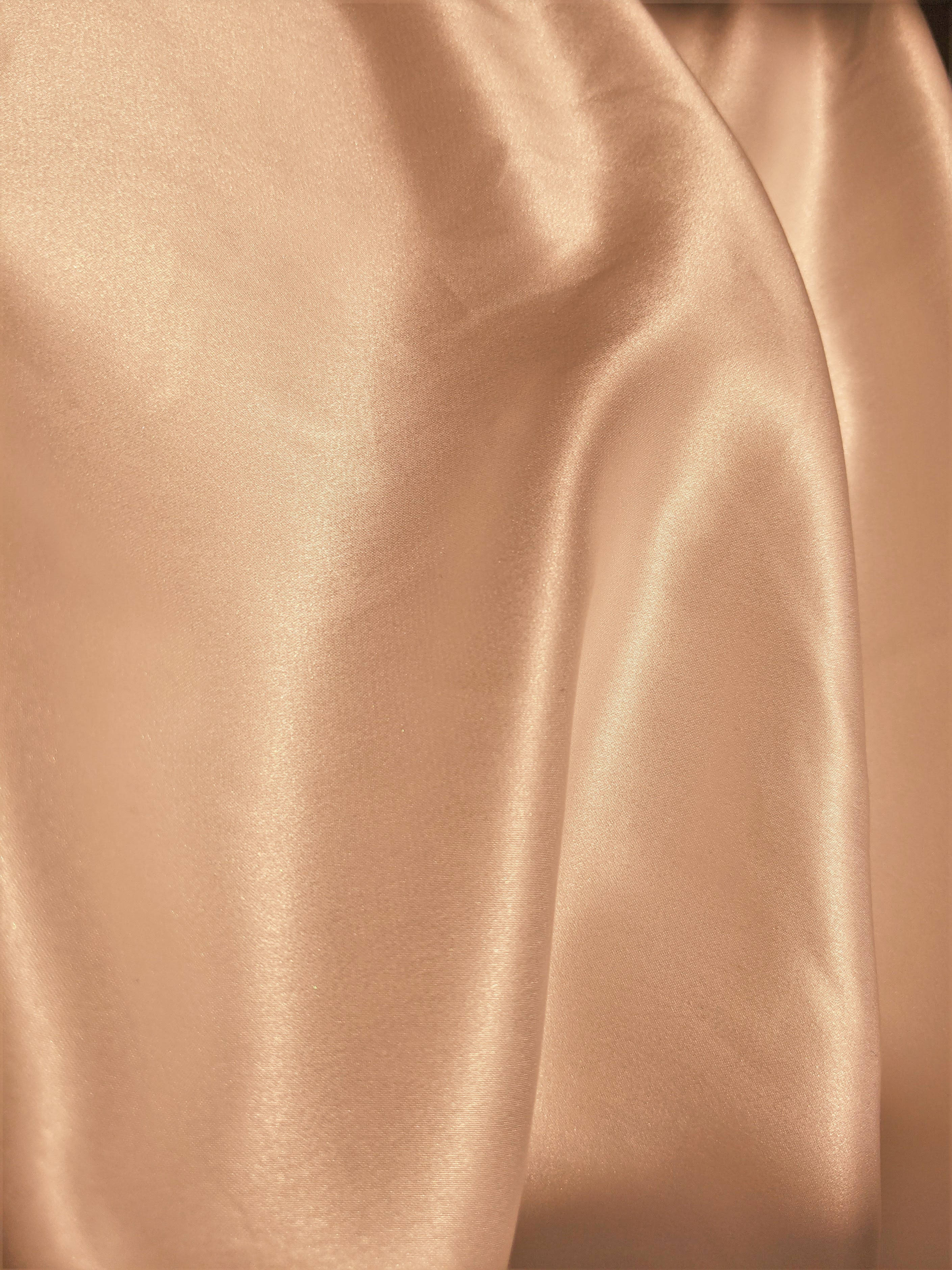 light orange silk fabric, peach satin, soft, 2K Phone Wallpaper