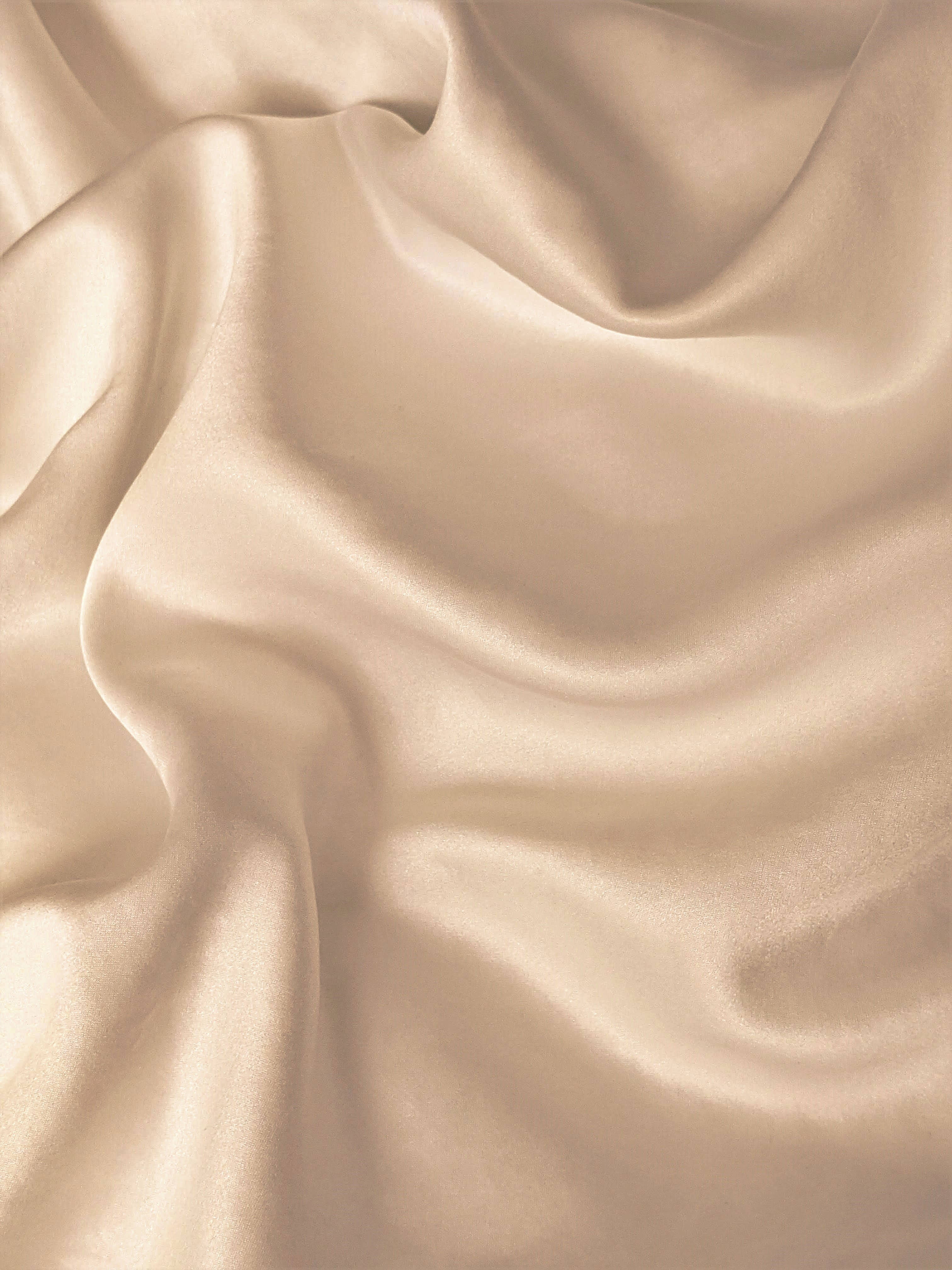 champagne crepe silk, champagne-colored silk, soft folds, 4K Phone Wallpaper