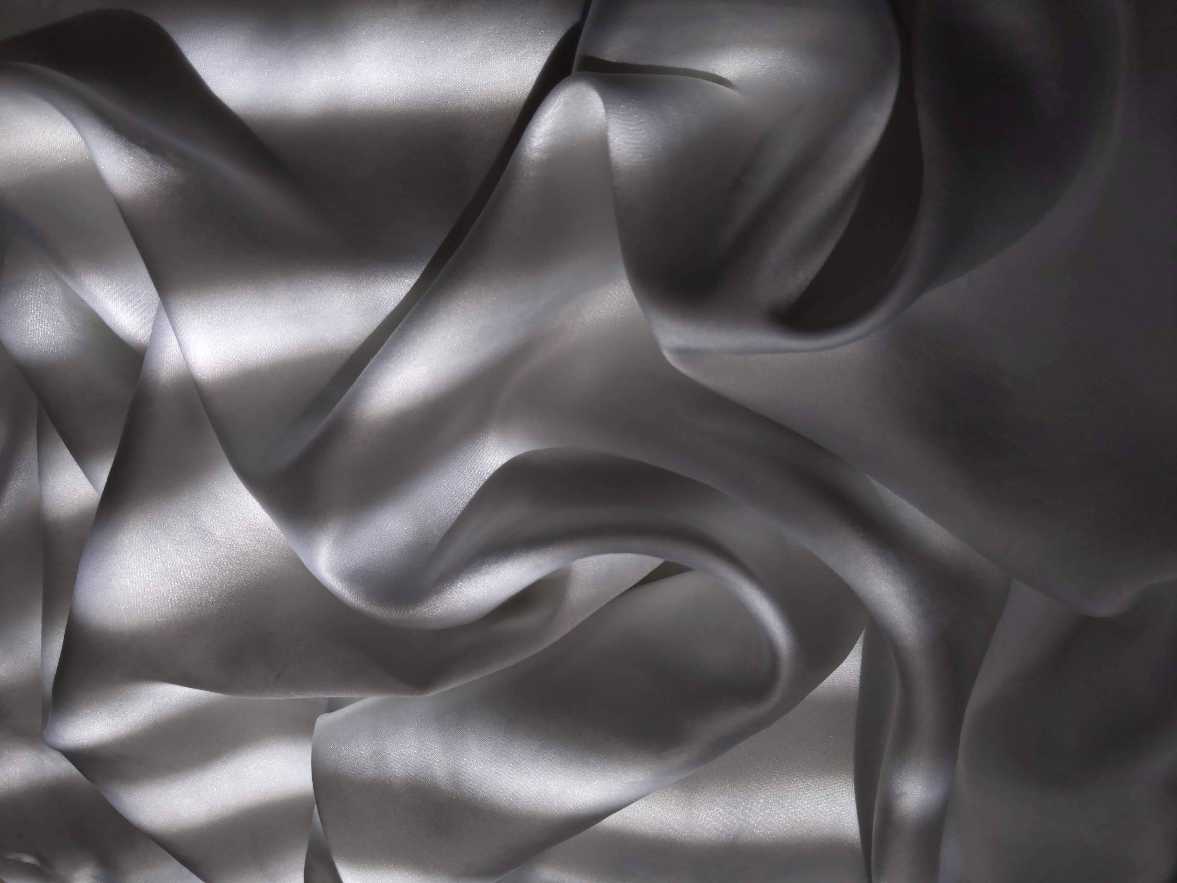 gray silk fabric, silver, metallic sheen, 4K Desktop Wallpaper