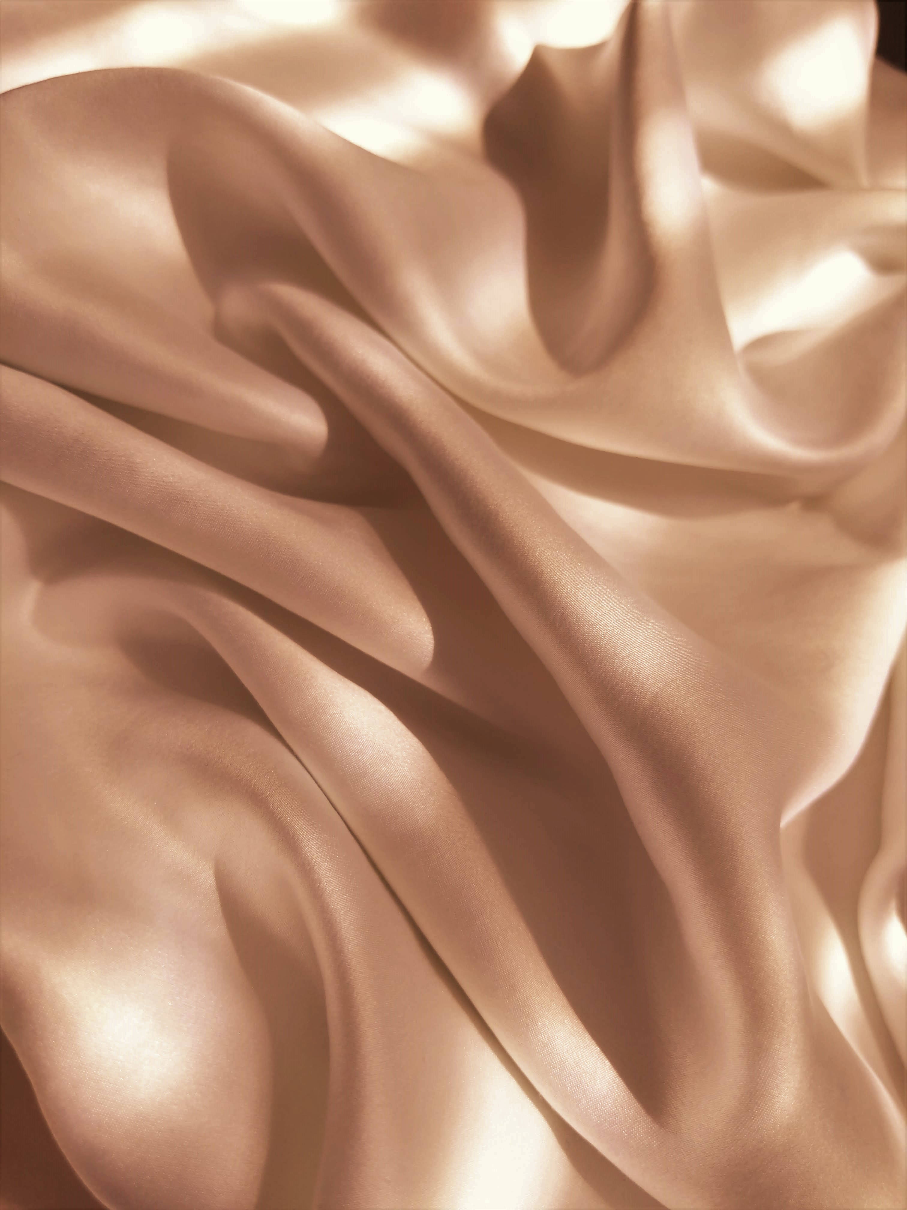 champagne satin silk, golden silk, satin silk, 4K Phone Wallpaper