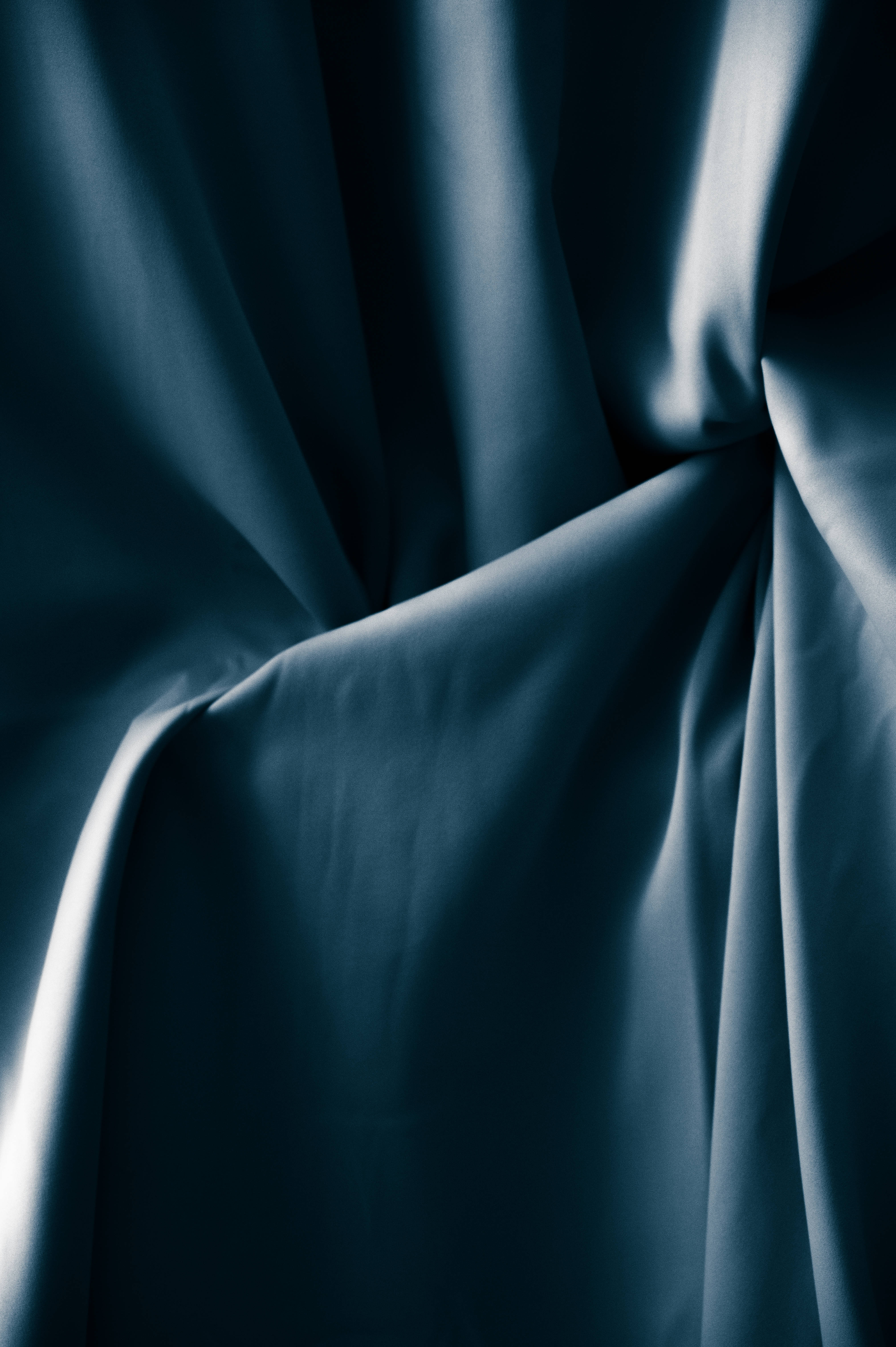 blue silk fabric, deep indigo, satin fabric, 5K Phone Wallpaper