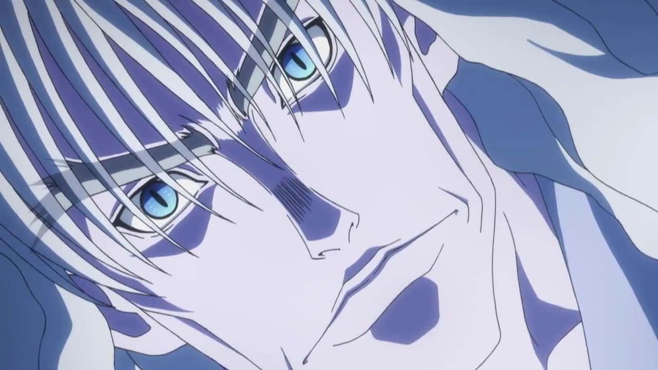 Silva Zoldyck, pale skin, striking blue eyes, HD Desktop Wallpaper