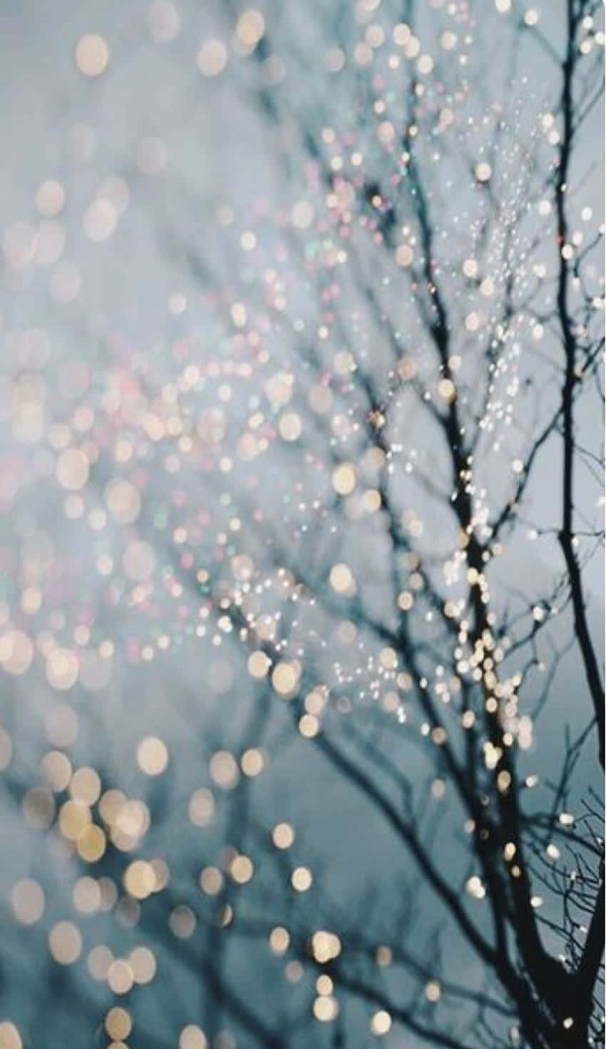 Silver Aesthetic, iPhone, bokeh lights, HD Phone Wallpaper