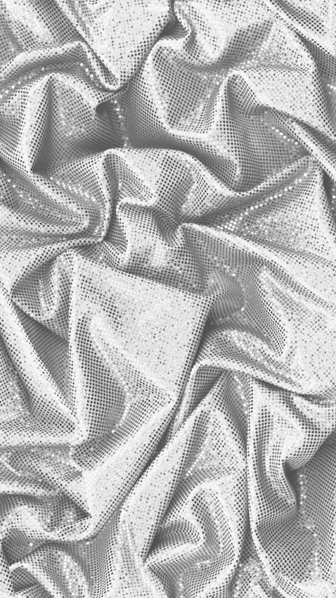 silver aesthetic iPhone, crumpled silver mesh fabric, dotted texture, Full HD Phone Wallpaper