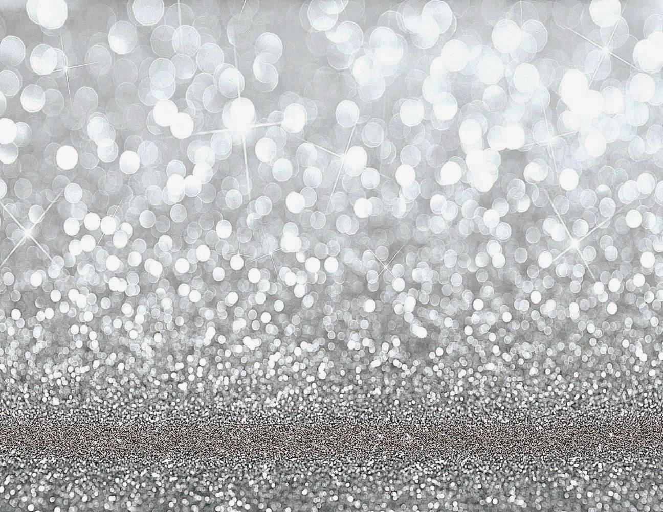 Sparkly, Silver Glitter, bokeh light effects, HD Desktop Wallpaper