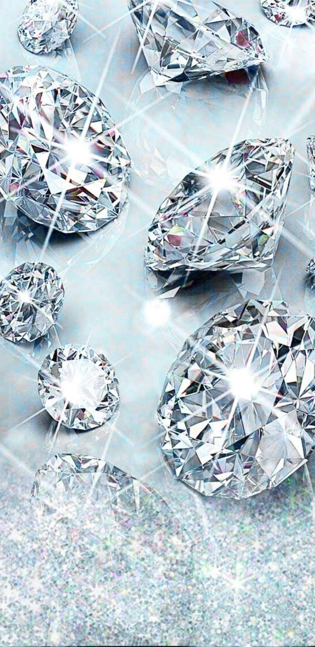 Diamond Gemstones, silver glitter, glittering silver background, Full HD Phone Wallpaper