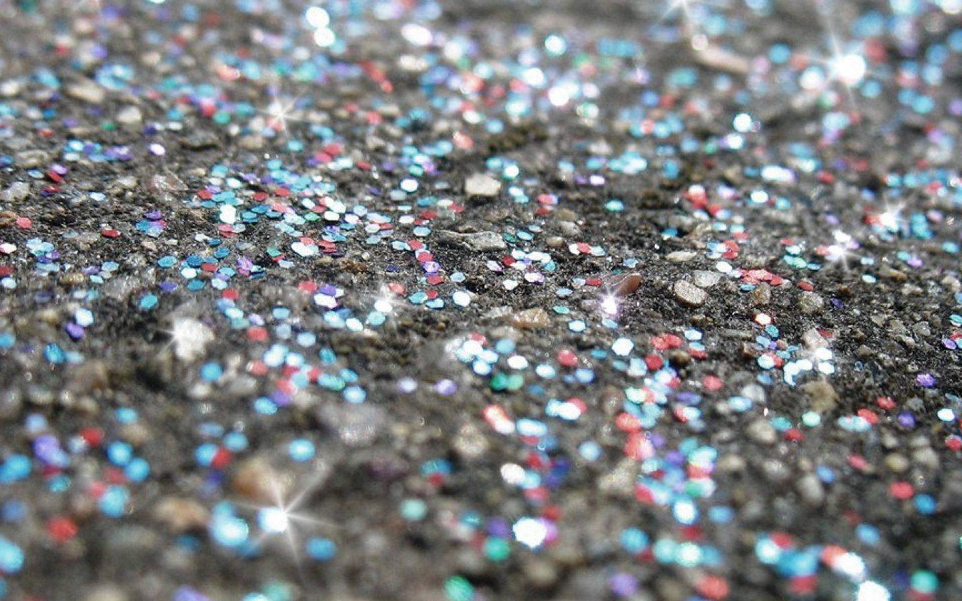 holographic silver glitter texture, colorful glitter particles, dark textured ground, Full HD Desktop Wallpaper
