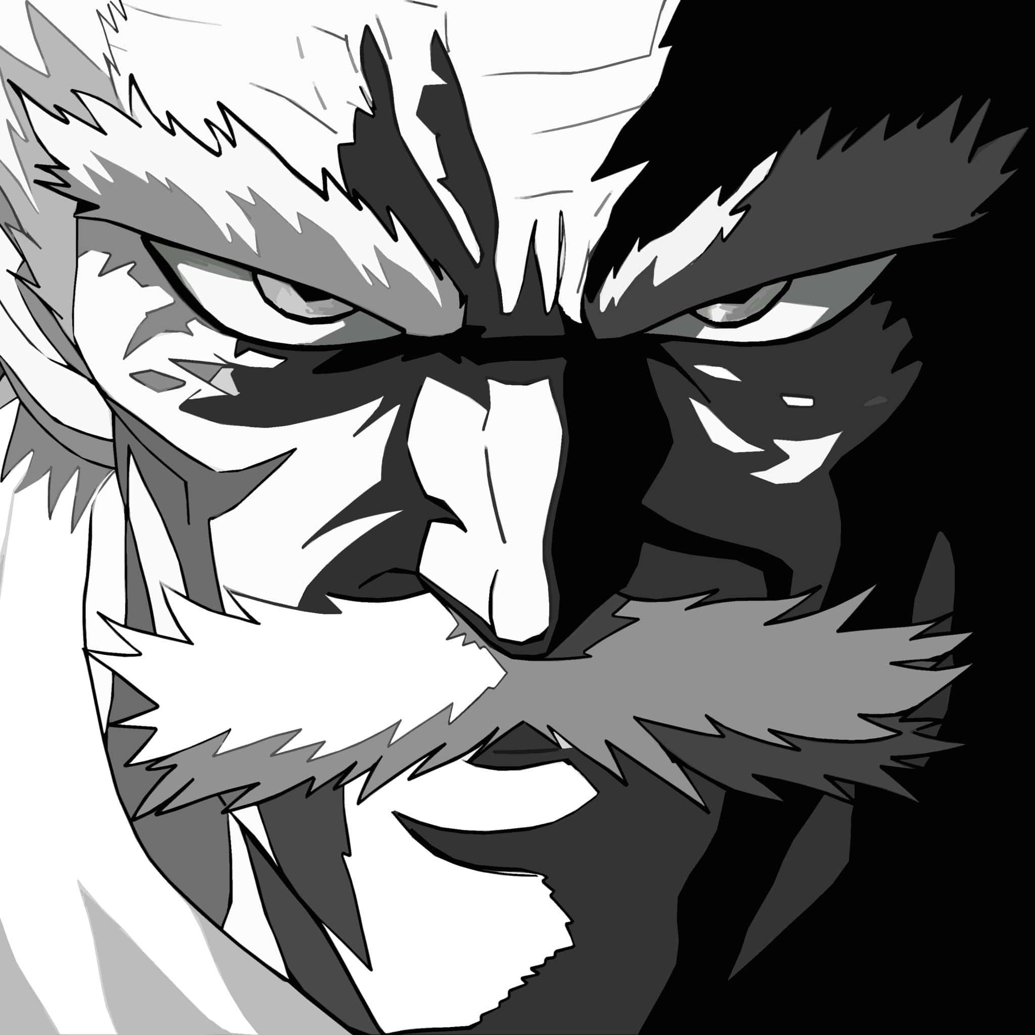 Silverfang, moonlight, anime warrior, Full HD Desktop Wallpaper