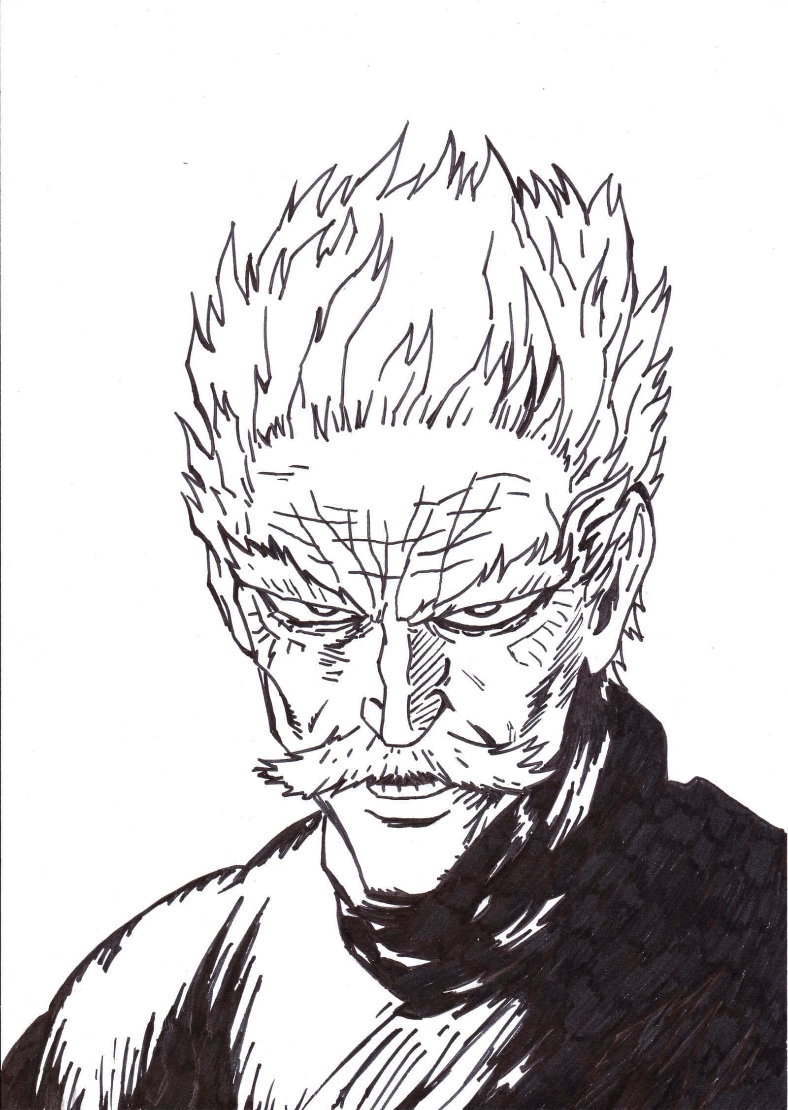 Silverfang, anime warrior, spiky hair, Full HD Phone Wallpaper