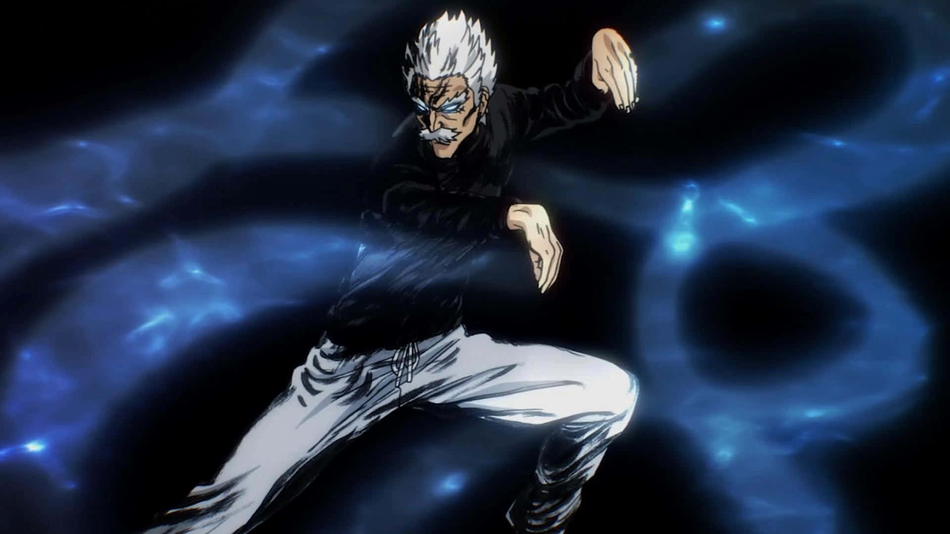 Silverfang, anime warrior, white hair, Full HD Desktop Wallpaper