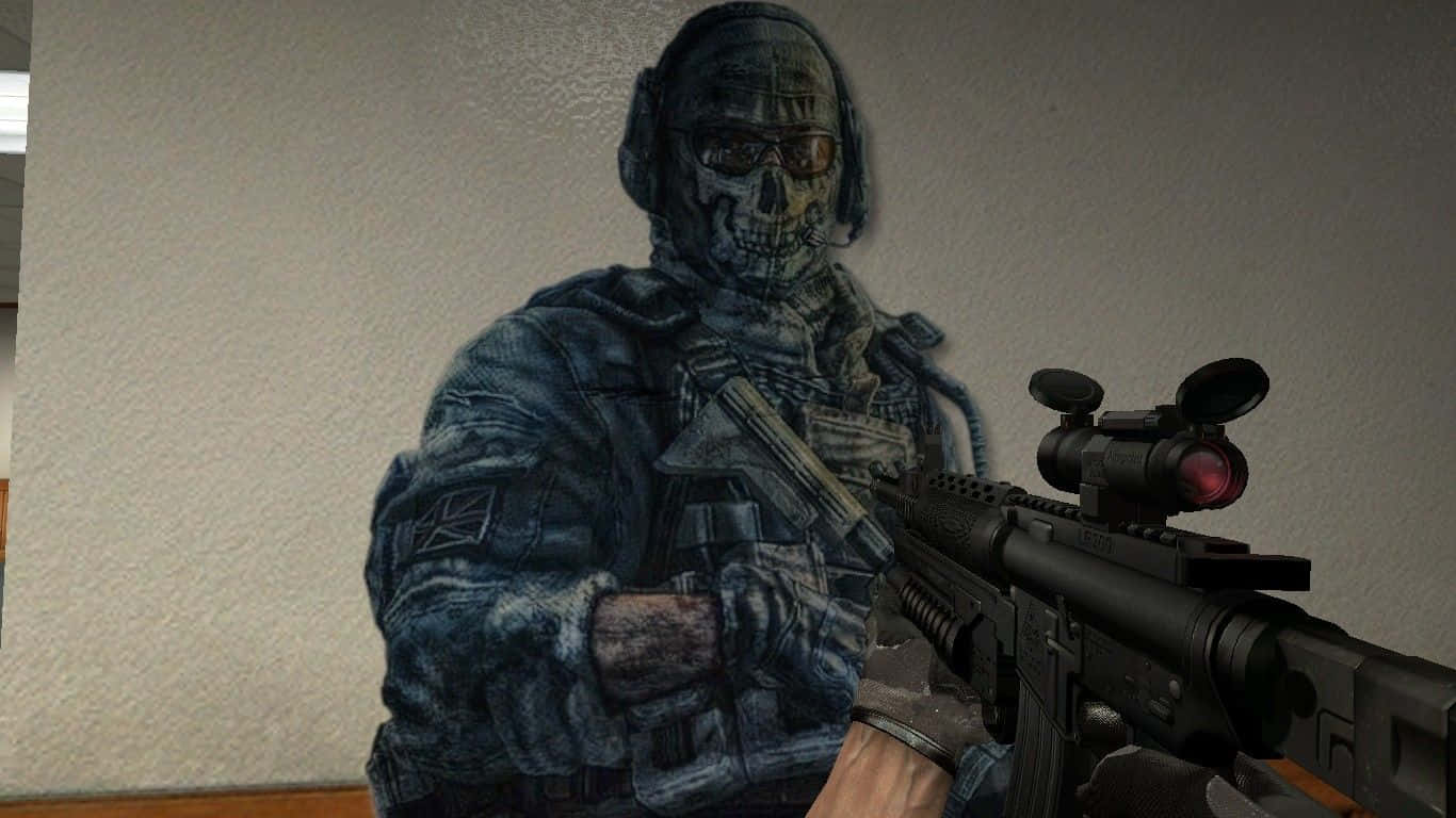 Simon Ghost Riley, skull mask, tactical gear, HD Desktop Wallpaper