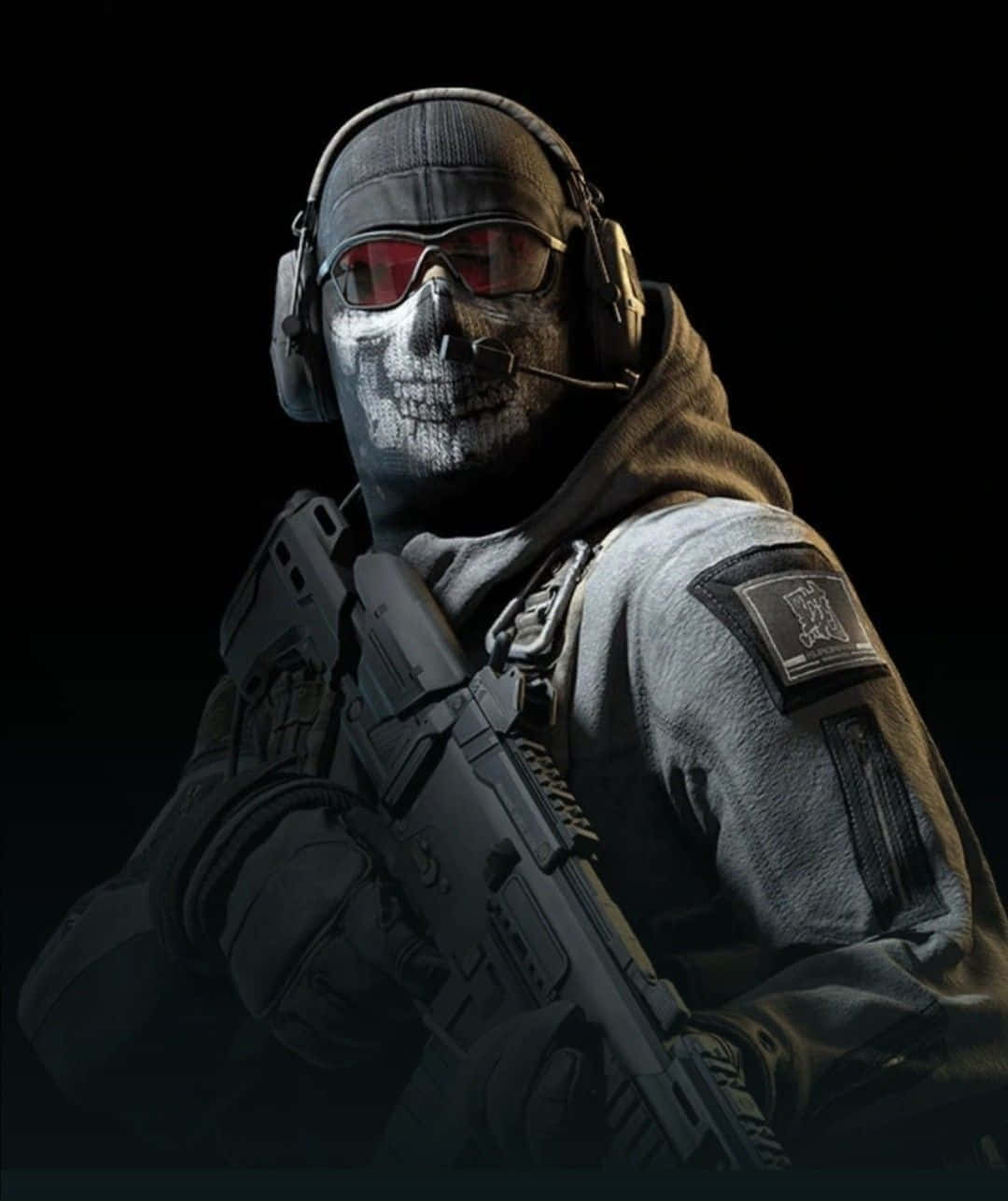 Simon Ghost Riley, skull painted on his face, red-lensed goggles, HD Phone Wallpaper