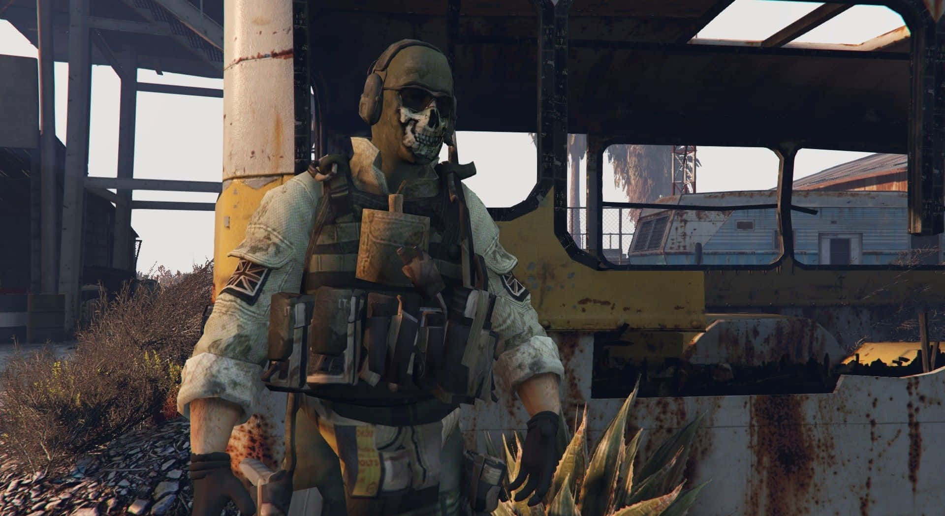 Simon Ghost Riley, skull mask, tactical gear, Full HD Desktop Wallpaper
