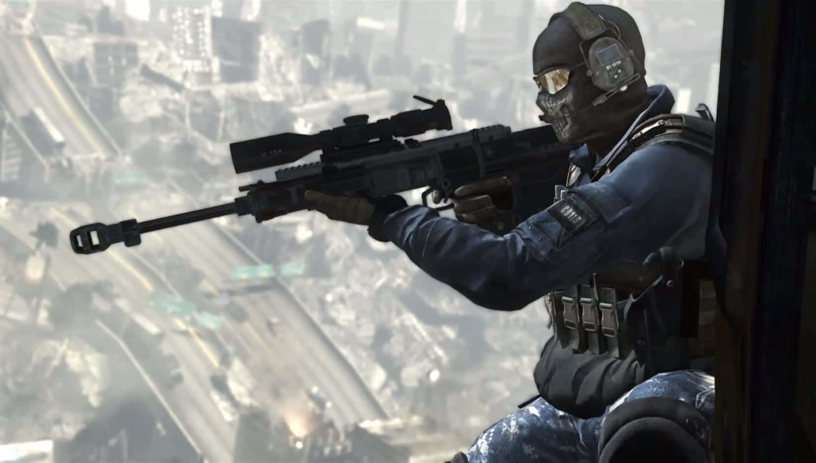 Simon Ghost Riley, sniper rifle, tactical gear, HD Desktop Wallpaper