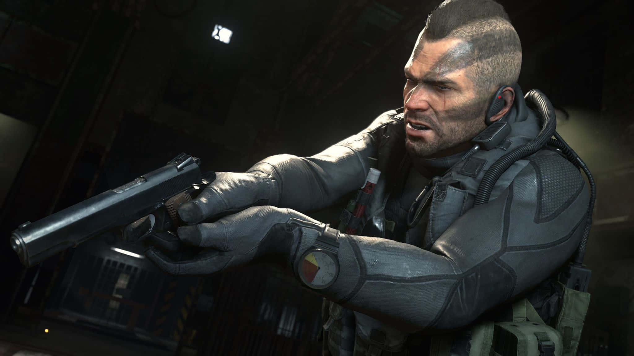 Simon Ghost Riley, tactical gear, pistol, Full HD Desktop Wallpaper