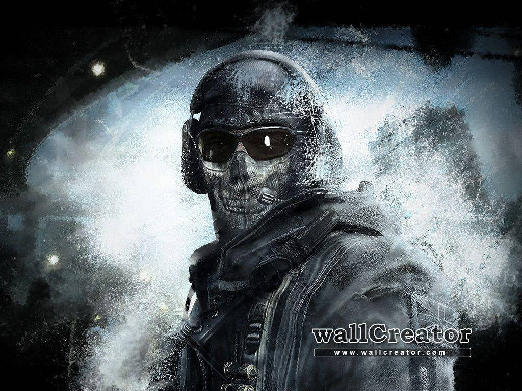 Simon Ghost Riley, skull-faced soldier, tactical gear, SD Desktop Wallpaper