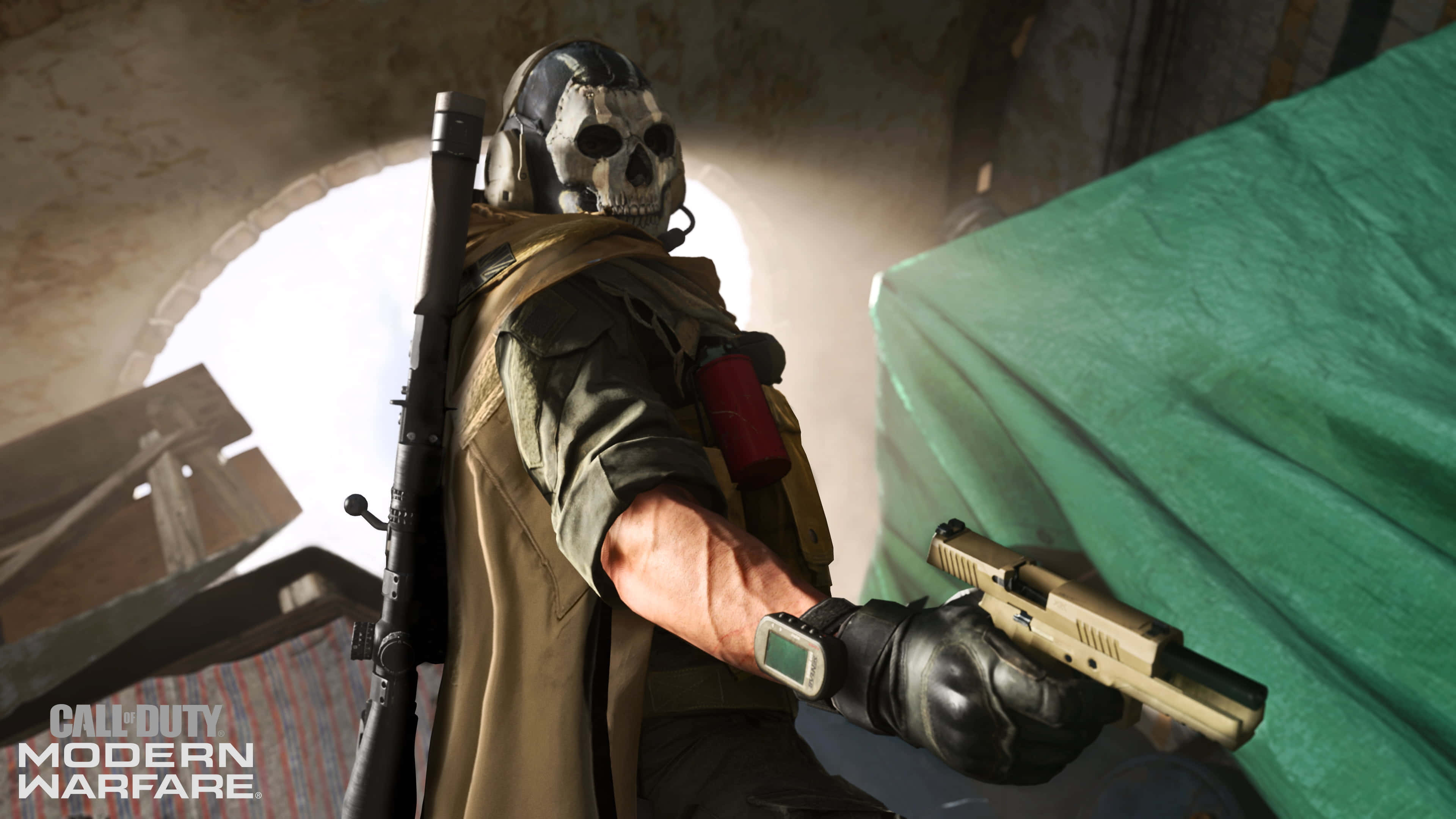 Simon Ghost Riley, skull mask, tactical gear, 4K Desktop Wallpaper
