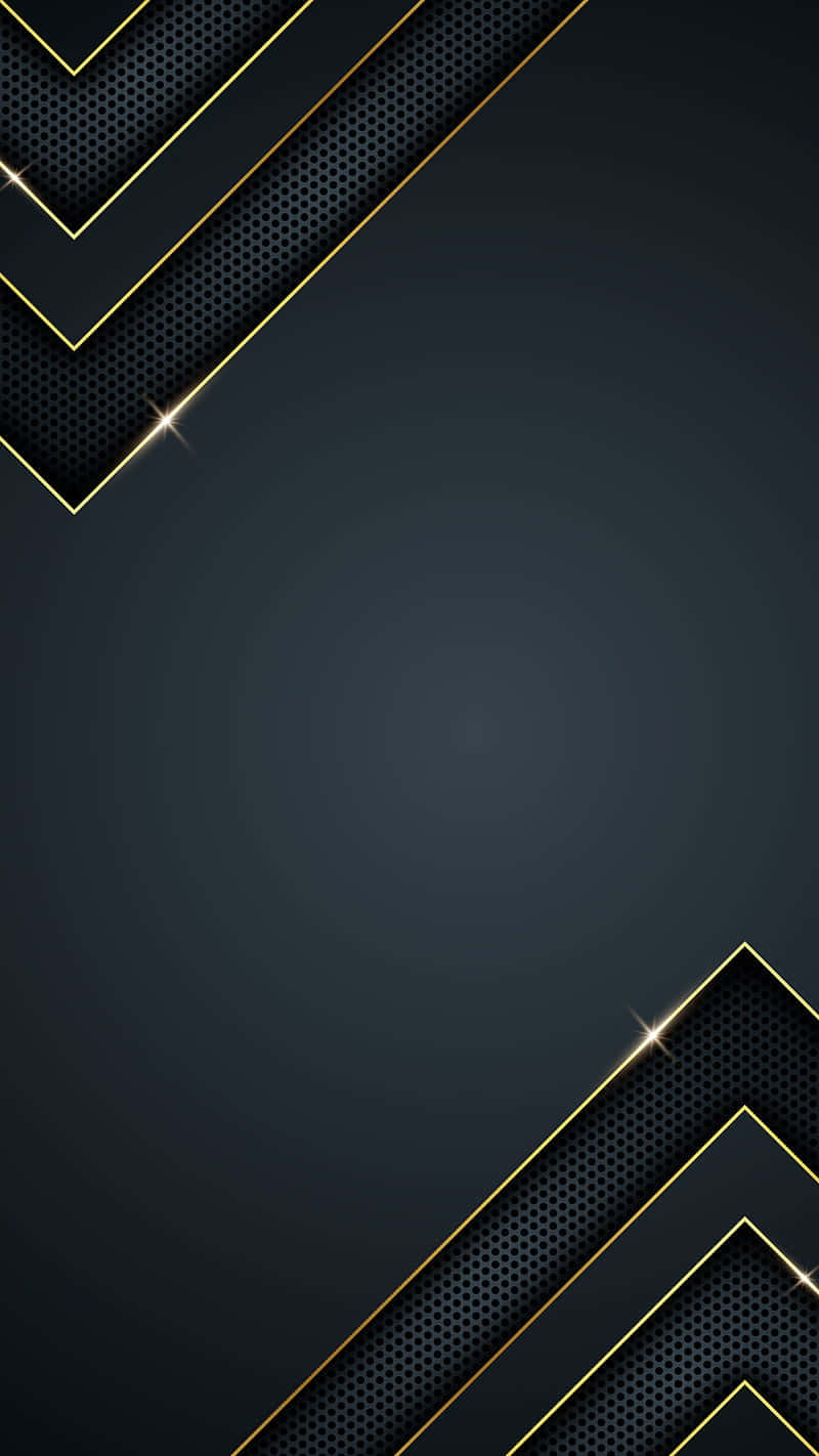 Shiny V, gold geometric chevrons, sparkling accents, HD Phone Wallpaper