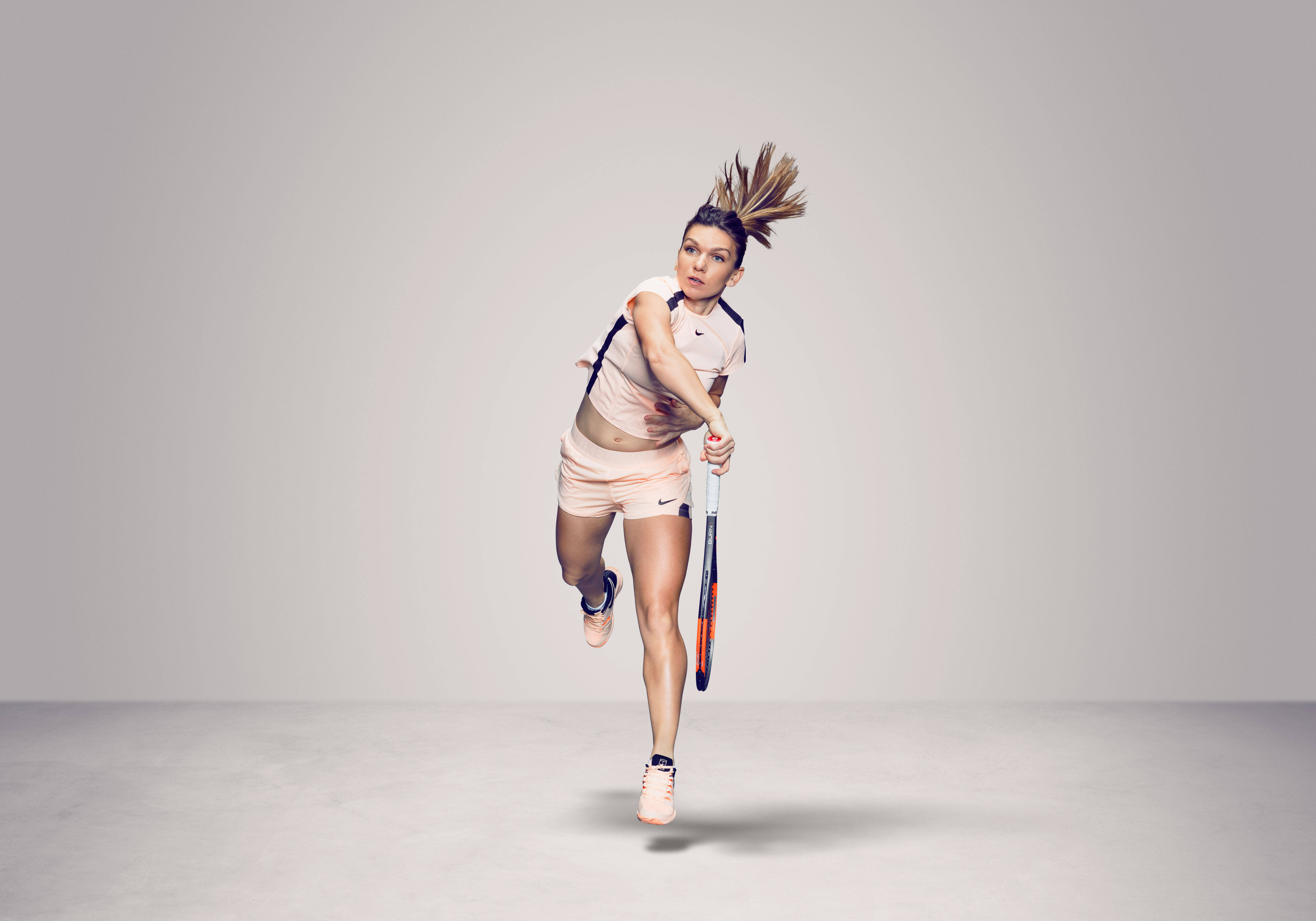 Simona Halep, overhead shot, studio, 5K Desktop Wallpaper