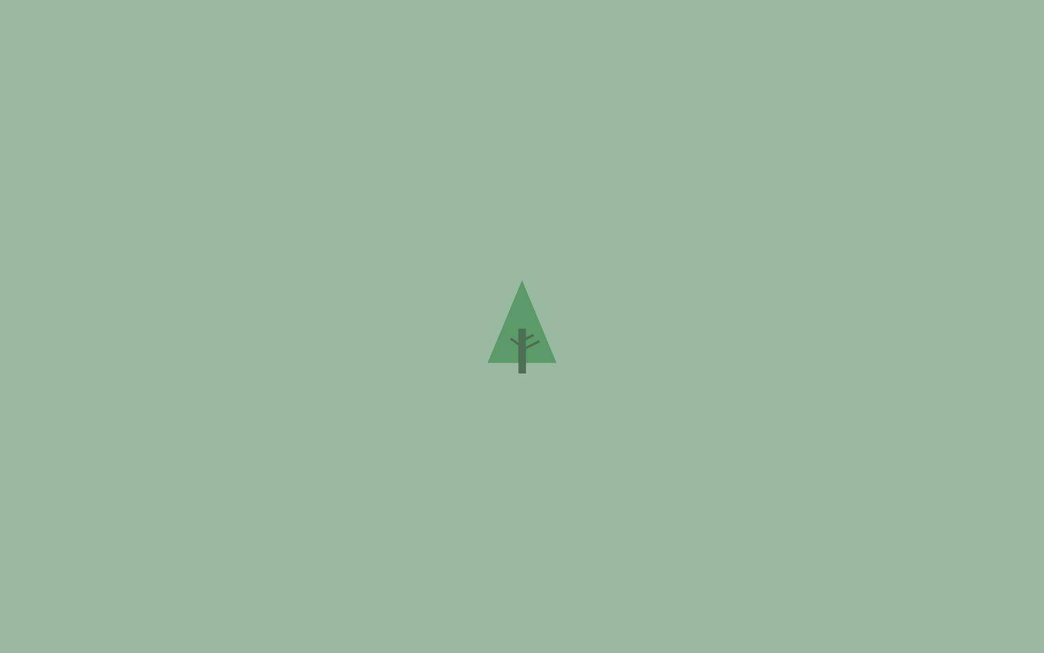 Simple Aesthetic, pine tree, minimalist, HD Desktop Wallpaper