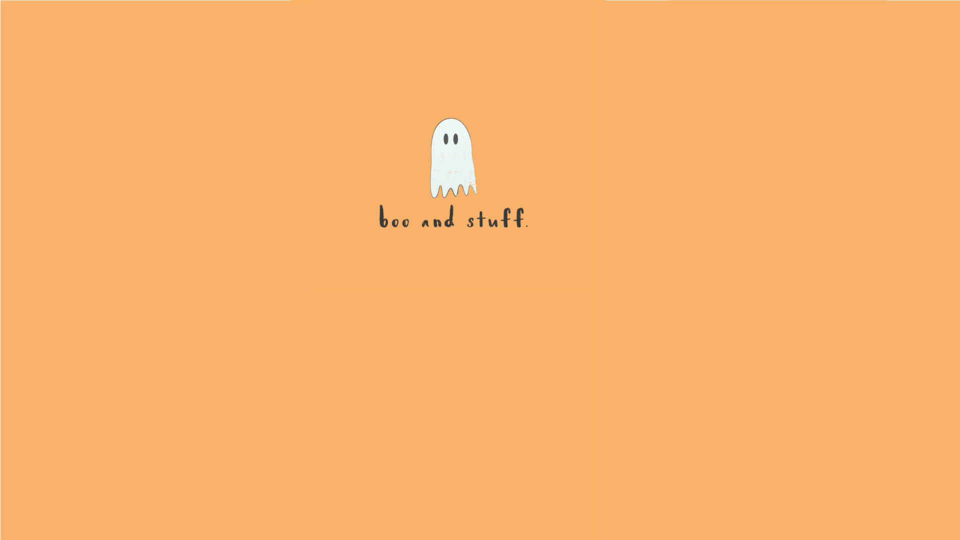 Simple Aesthetic, boo and stuff, minimalist white ghost, Full HD Desktop Wallpaper