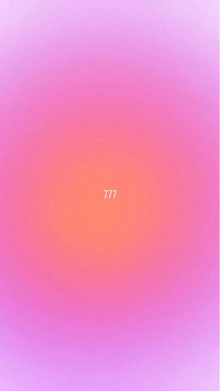 777, pink, orange, HD Phone Wallpaper