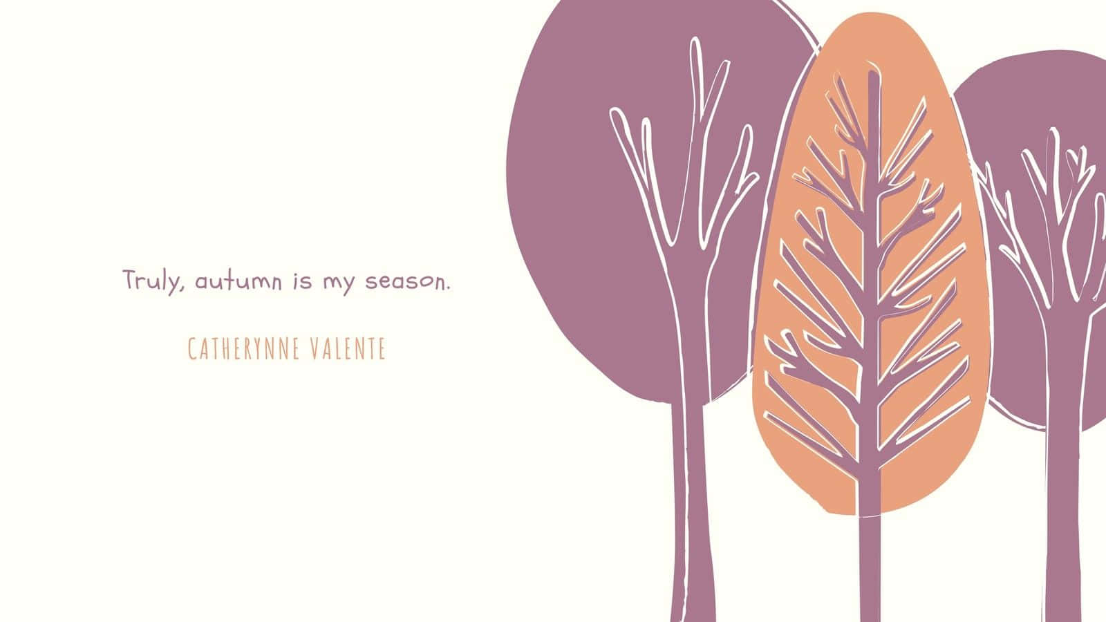 Simple Autumn, purple, orange, HD Desktop Wallpaper
