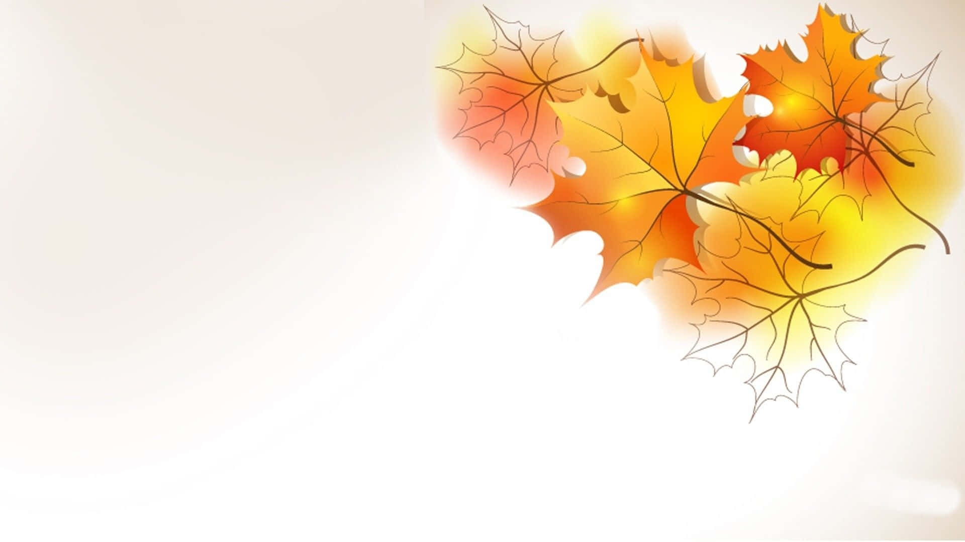 Simple Autumn, iPhone Screen Display, autumn maple leaves, Full HD Desktop Wallpaper