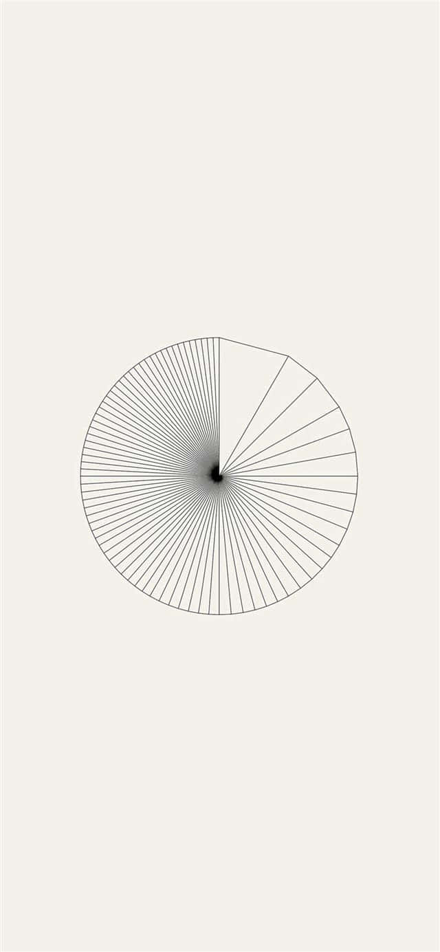 minimalist, geometric circle, radiating lines, HD Phone Wallpaper