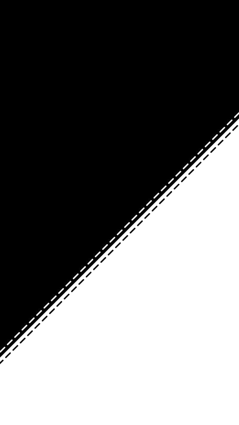 black, white, diagonal split, HD Phone Wallpaper