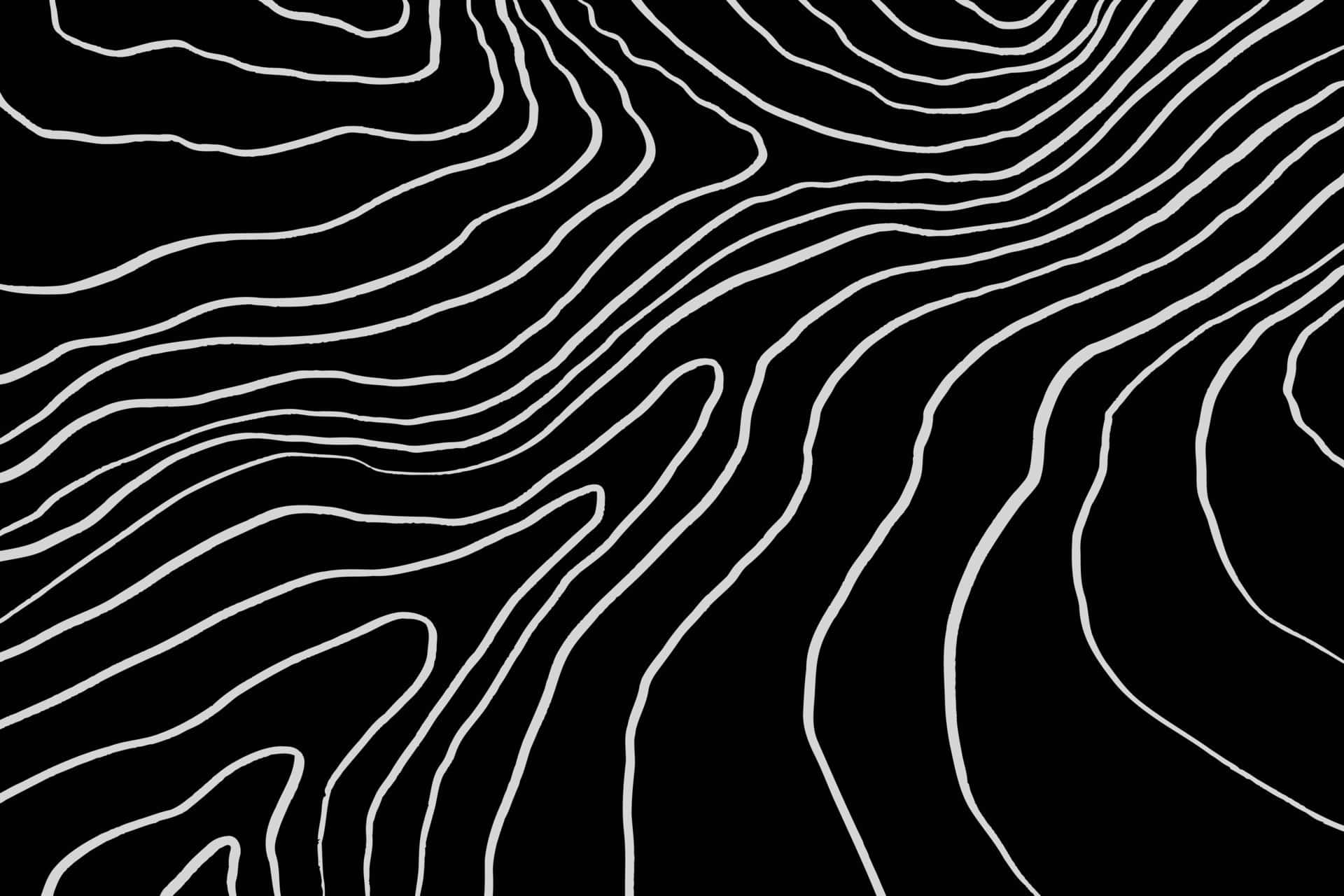 minimalist black and white, 1920 x 1280, white wavy lines, Full HD Desktop Wallpaper