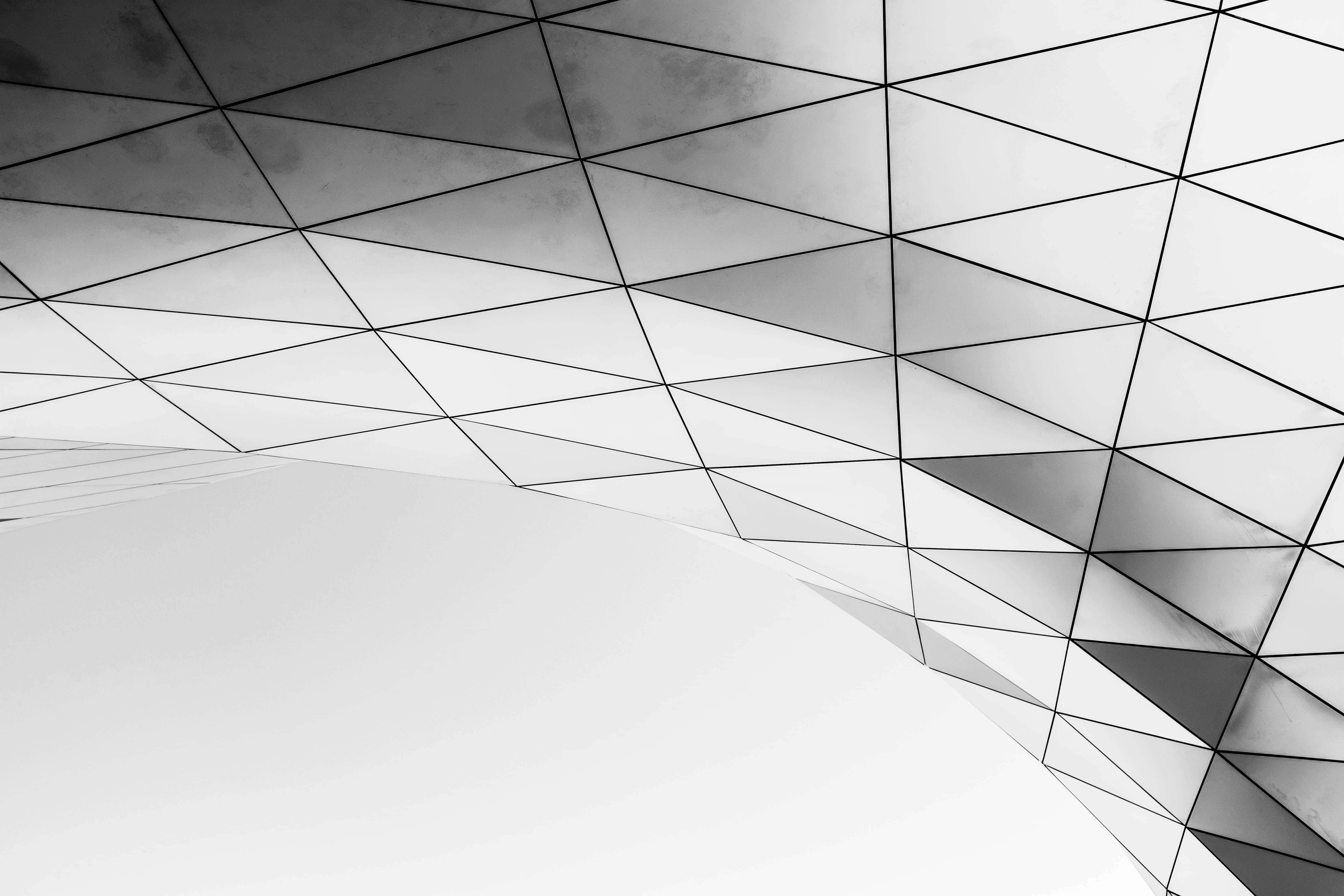 minimalist black and white, 6000 x 4000 wallpaper, monochrome architectural ceiling, 5K Desktop Wallpaper
